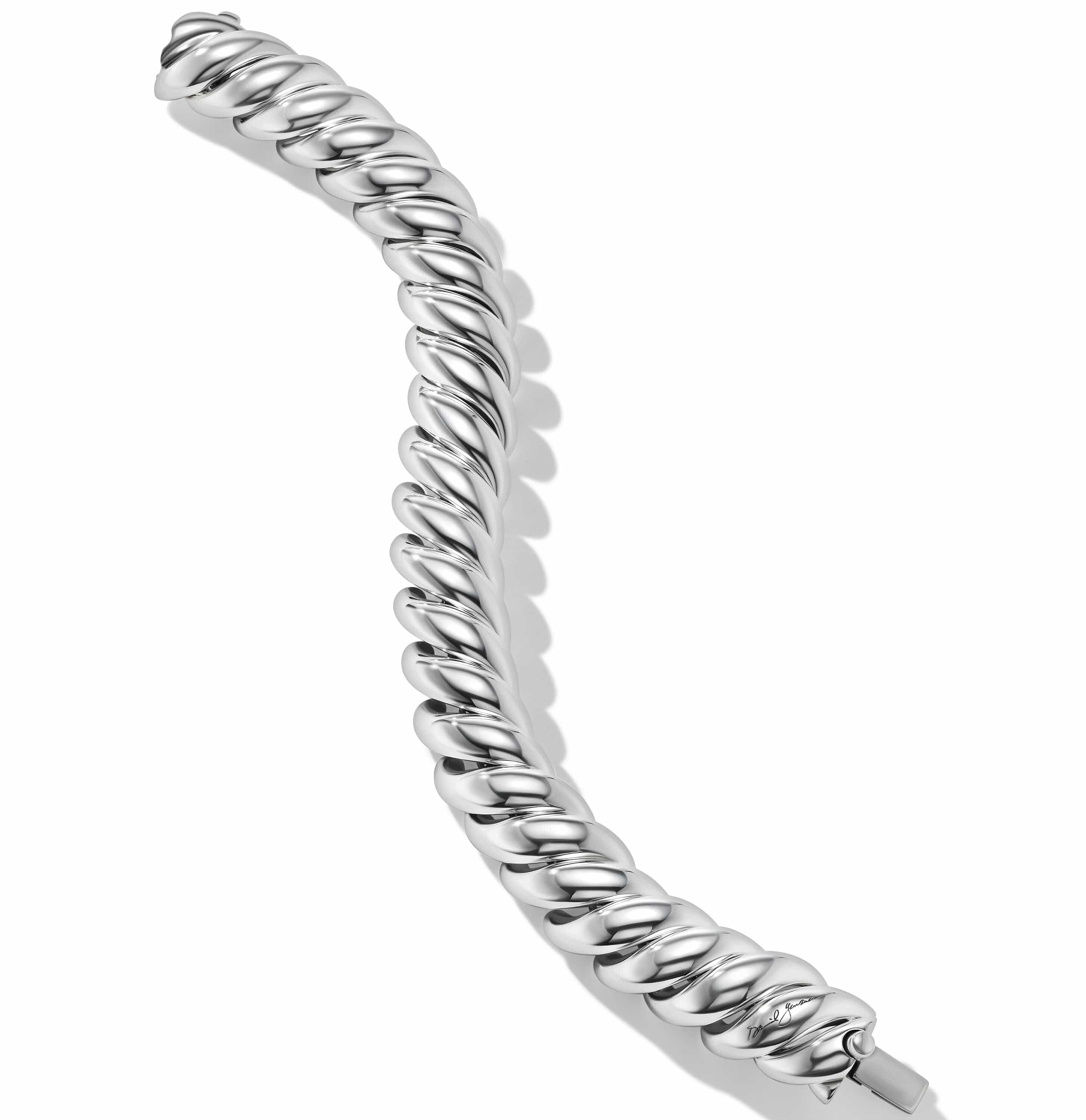 Sculpted Cable Bracelet in Sterling Silver - Image 3