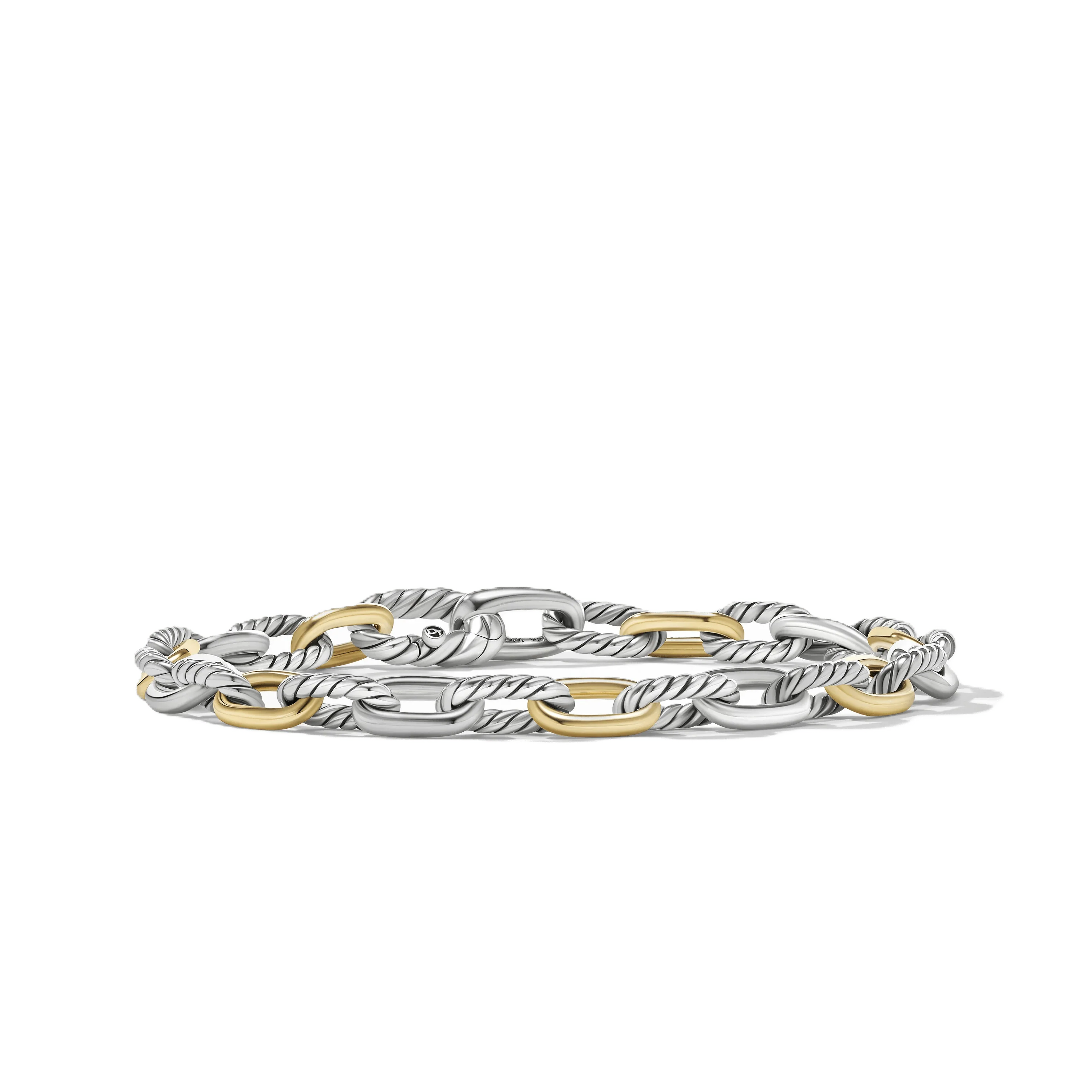 DY Madison® Chain Bracelet in Sterling Silver with 18K Yellow Gold