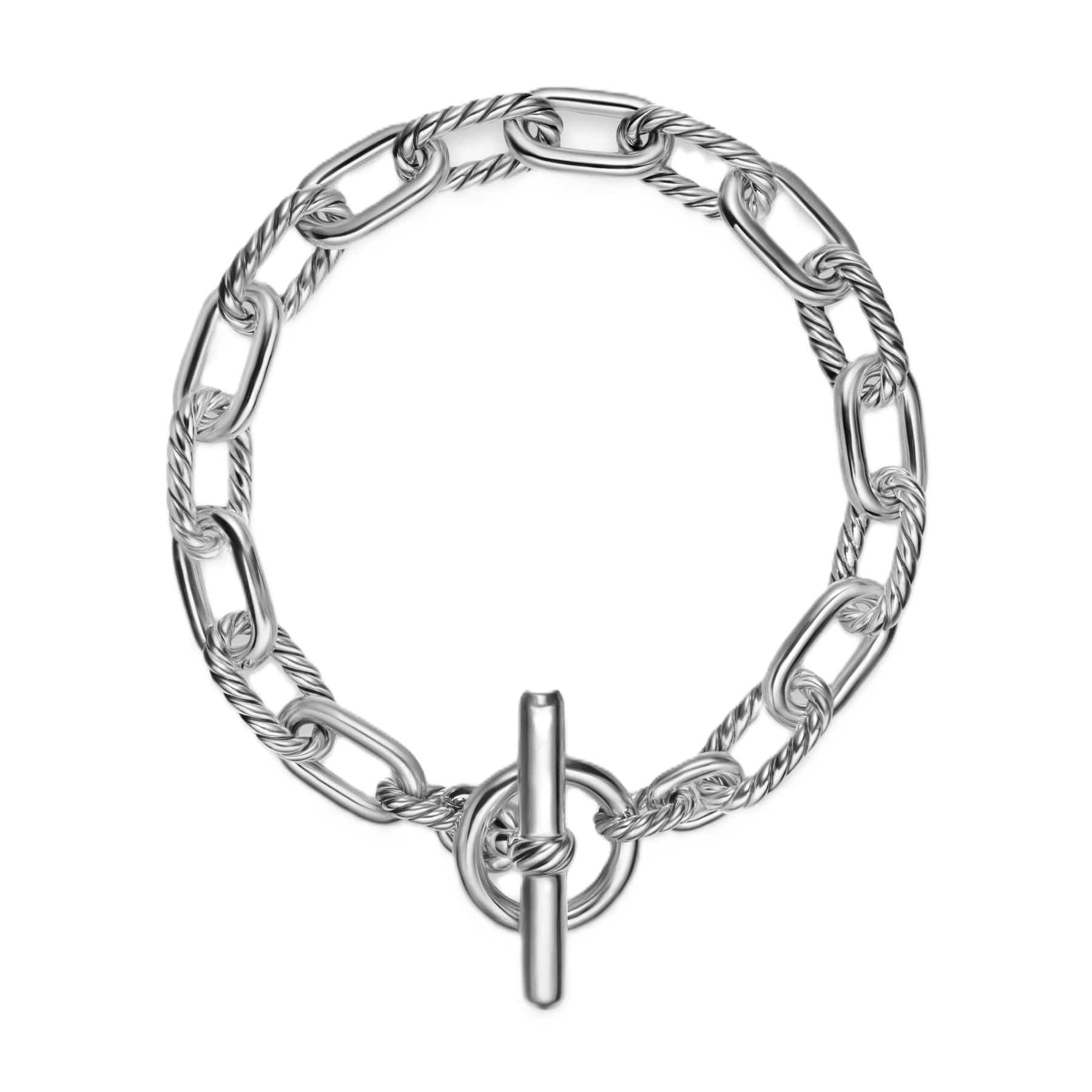 DY Madison® Toggle Chain Bracelet Sterling Silver, 8.5mm - Image 2