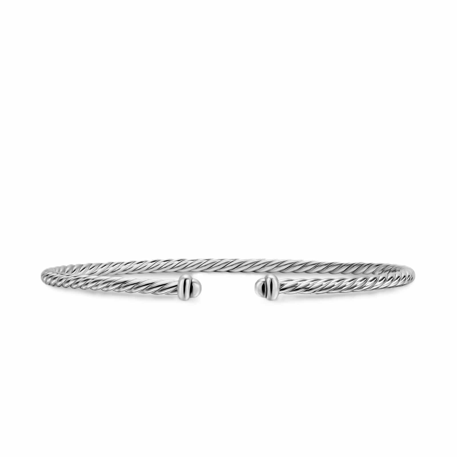 Micro Cable Flex® Bracelet Sterling Silver, 2.6mm - Image 2