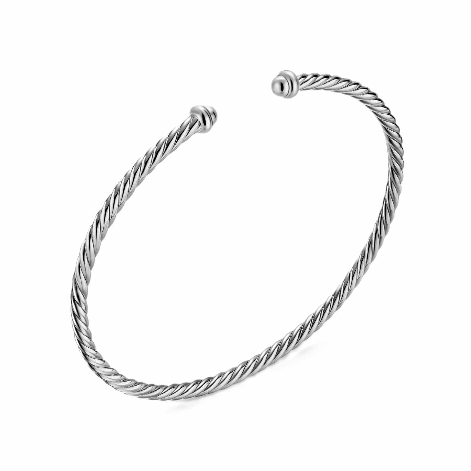 Micro Cable Flex® Bracelet Sterling Silver, 2.6mm - Image 3