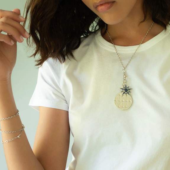 Sterling Silver Star Sapphire Charm - Image 2