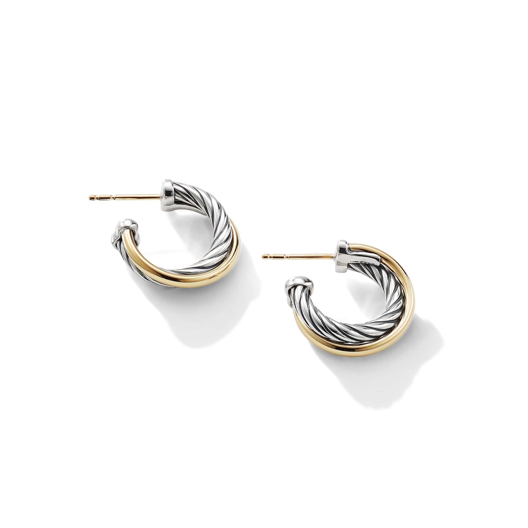 Hoop Earrings with 18K Gold - Image 3