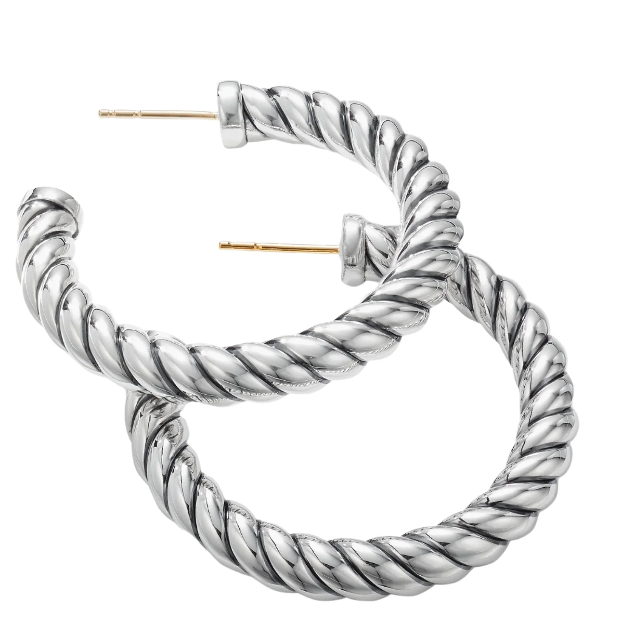 Cable Classics Hoop Earrings - Image 3