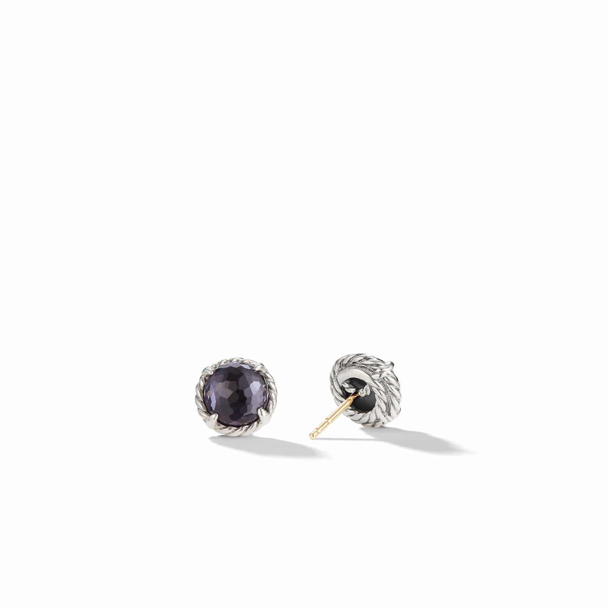 Earrings with Black Orchid - Image 3