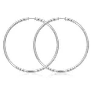 Sterling Silver Endless Hoop Earrings