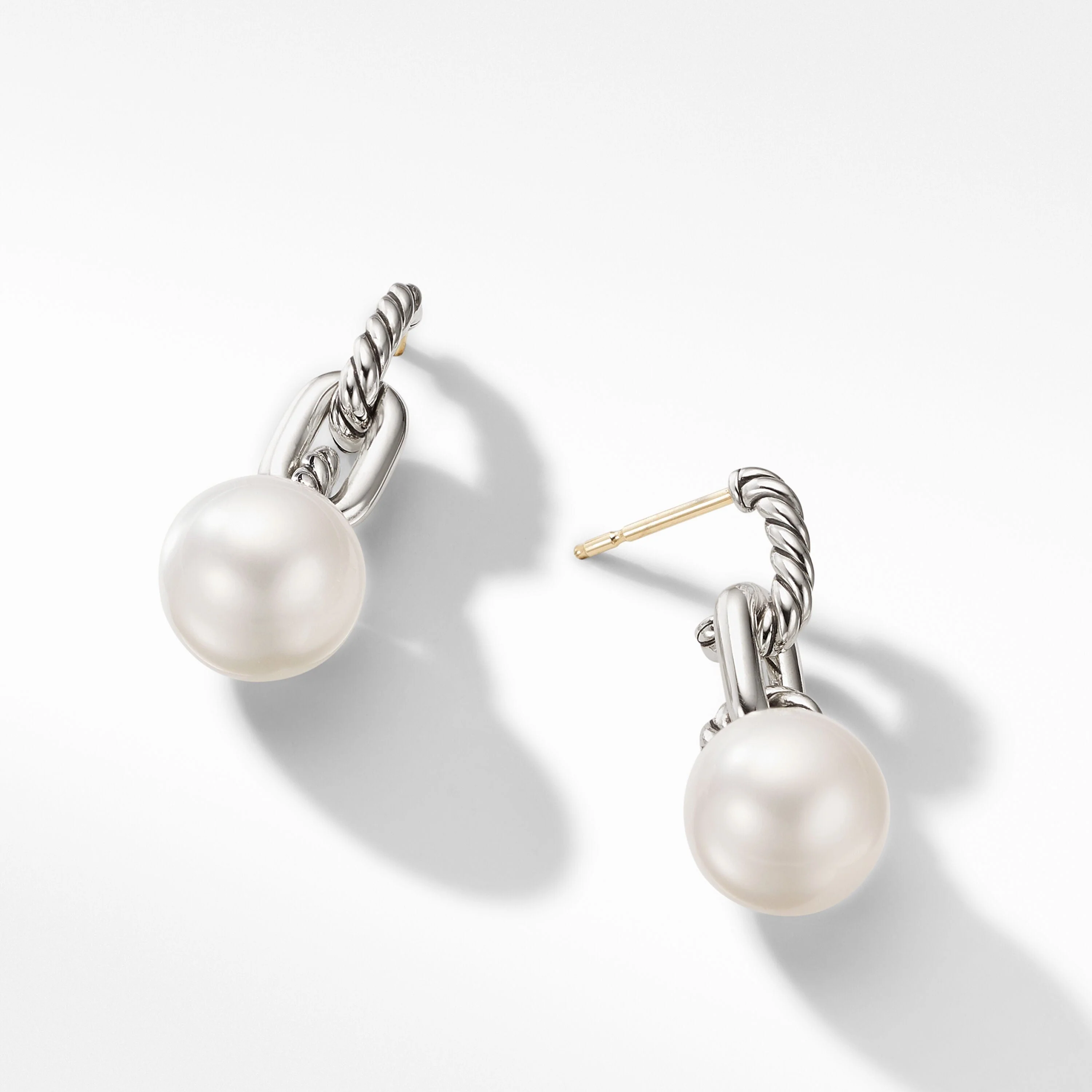 DY Madison® Pearl Chain Drop Earrings - Image 2