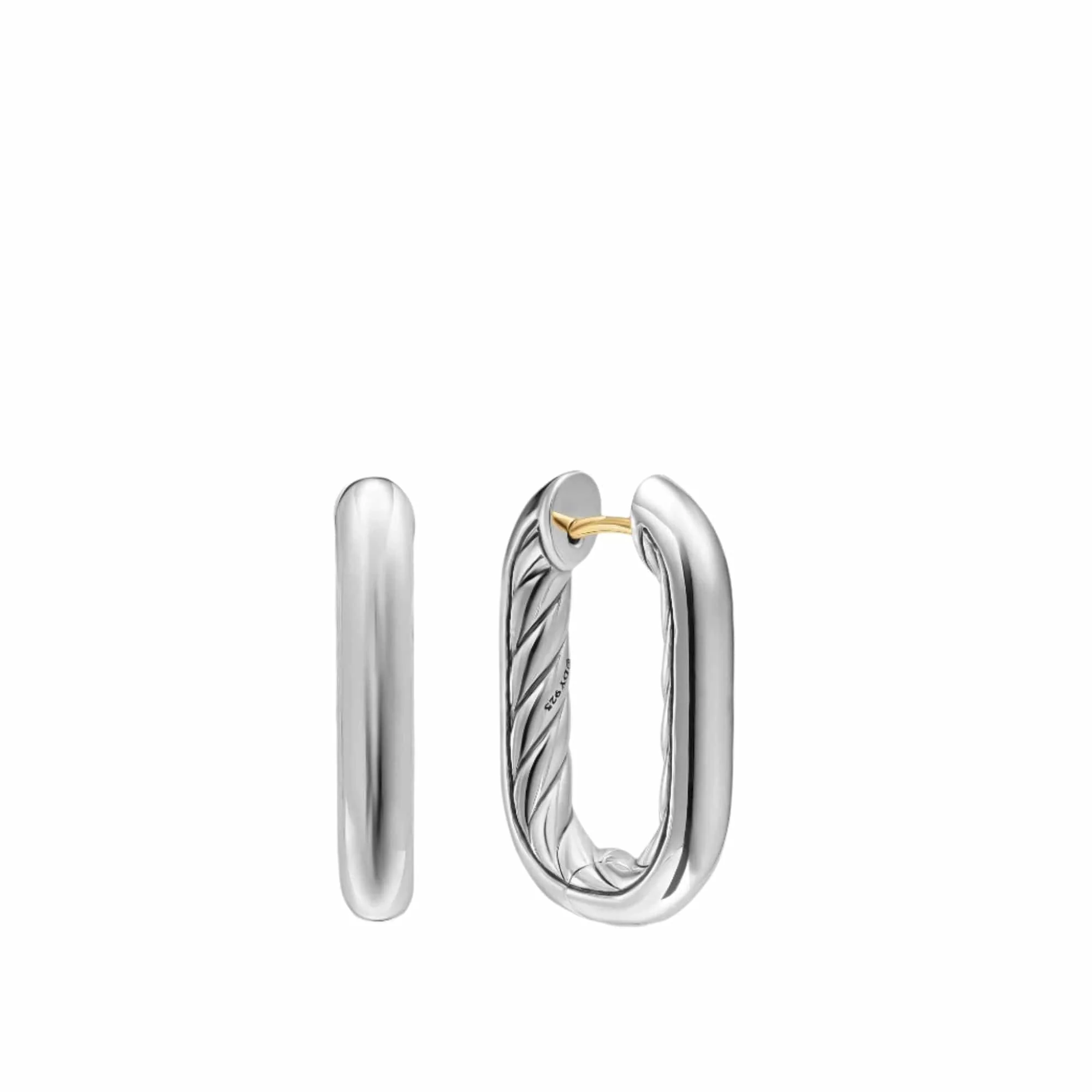 DY Madison® Smooth Hoop Earrings Sterling Silver, 24.3mm
