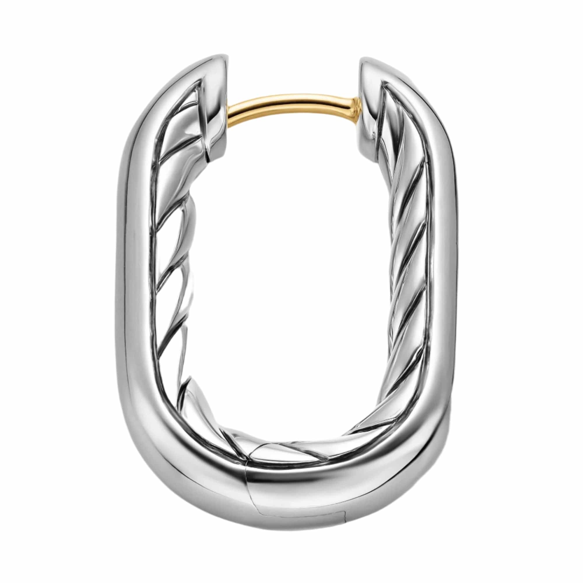 DY Madison® Smooth Hoop Earrings Sterling Silver, 24.3mm - Image 2
