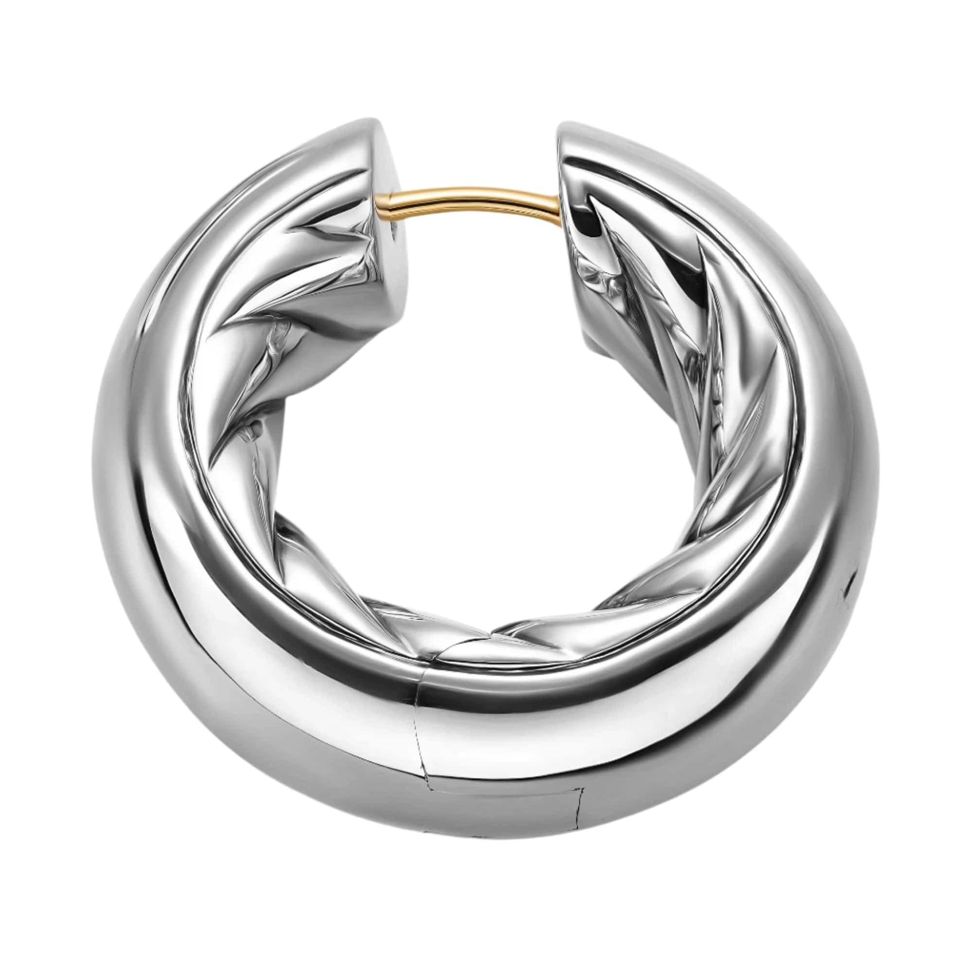 DY Mercer® Hoop Earrings Sterling Silver, 24.7mm - Image 2