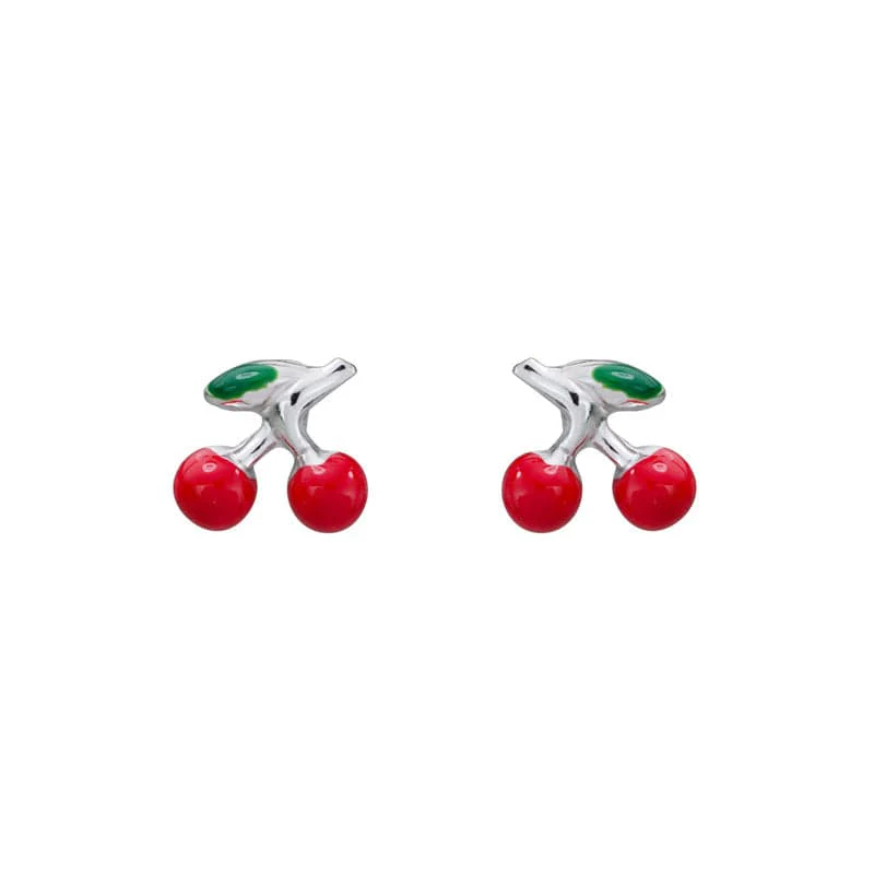 Sterling Silver Cherry Studs - Image 2