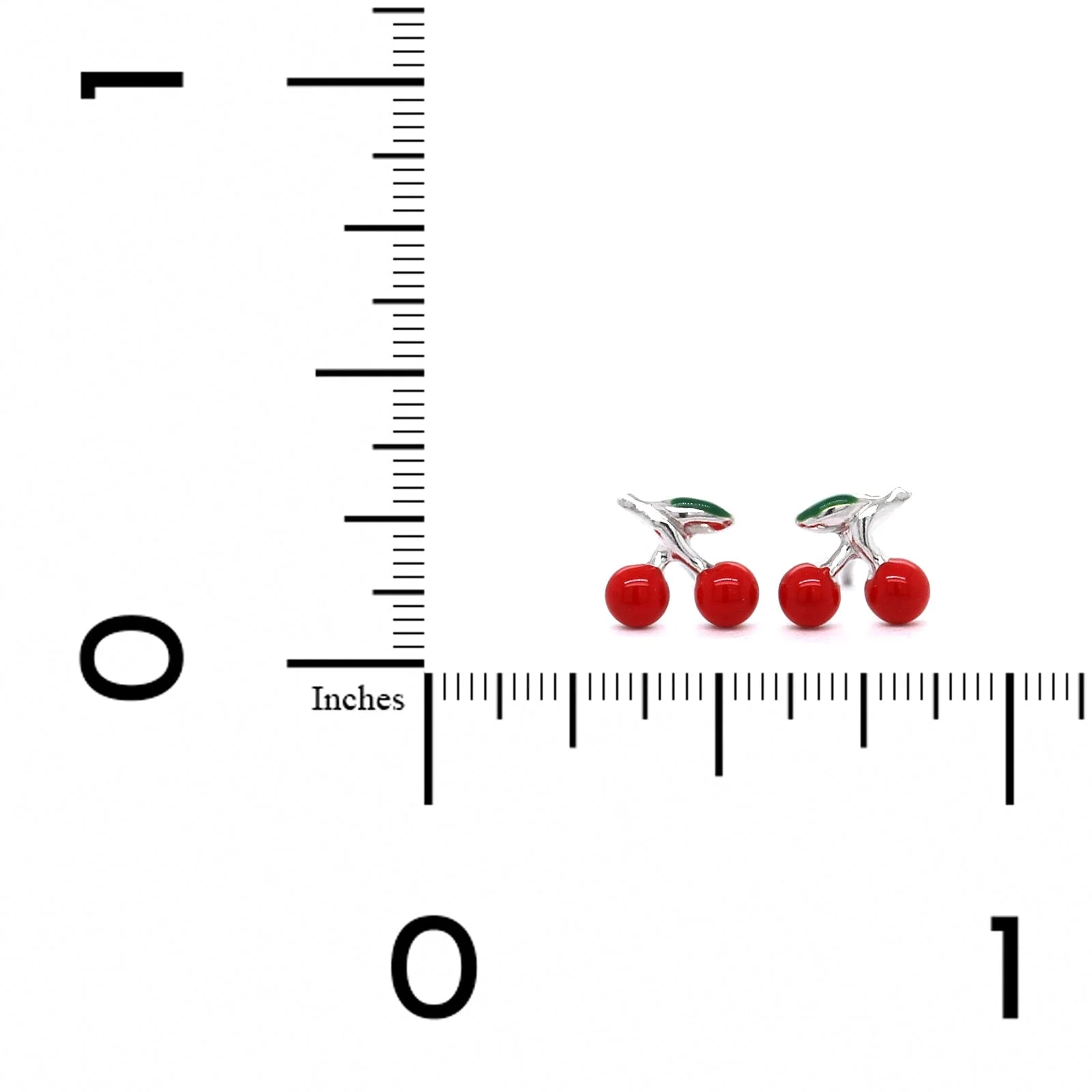 Sterling Silver Cherry Studs - Image 3
