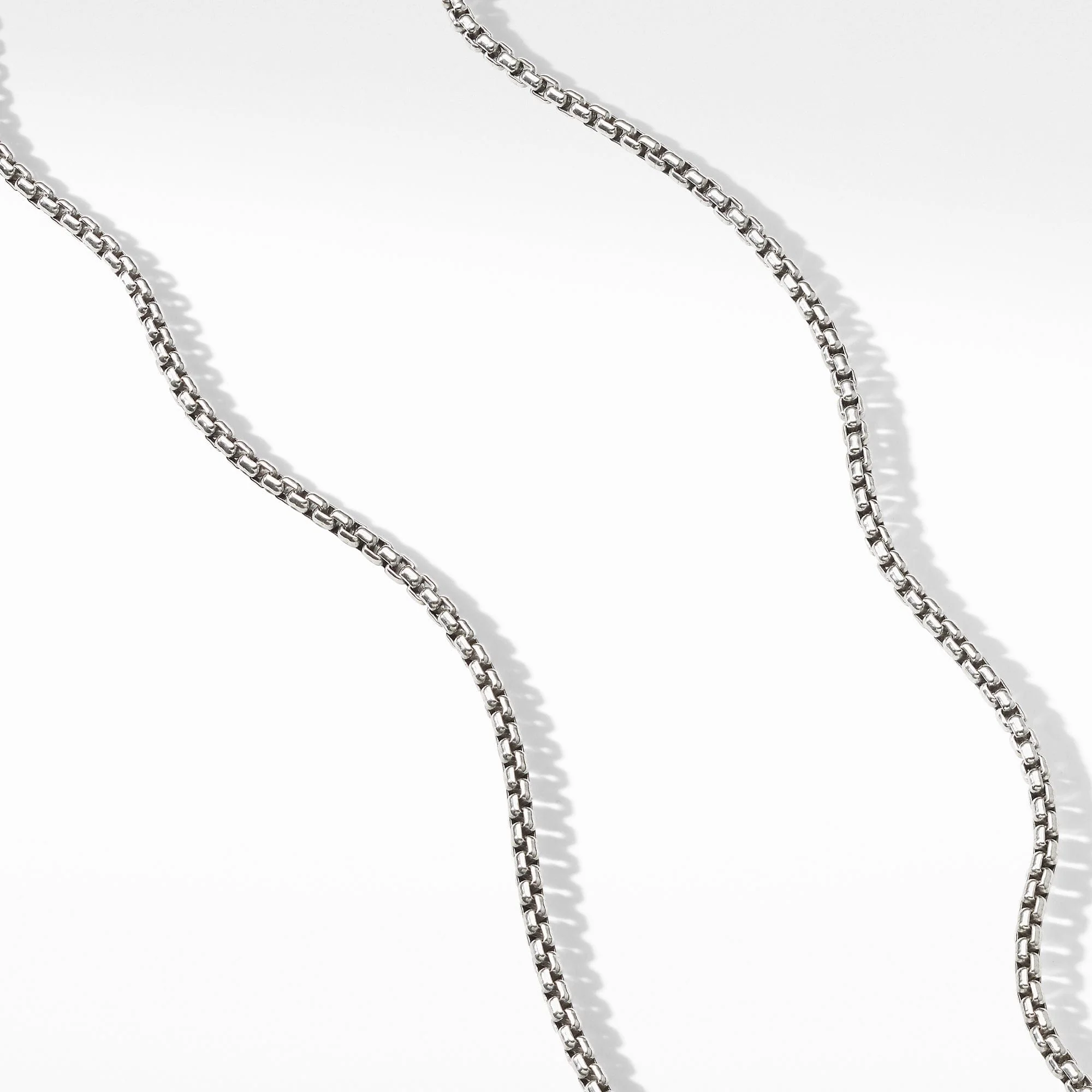 Small Box Chain Necklace with Gold - Image 3