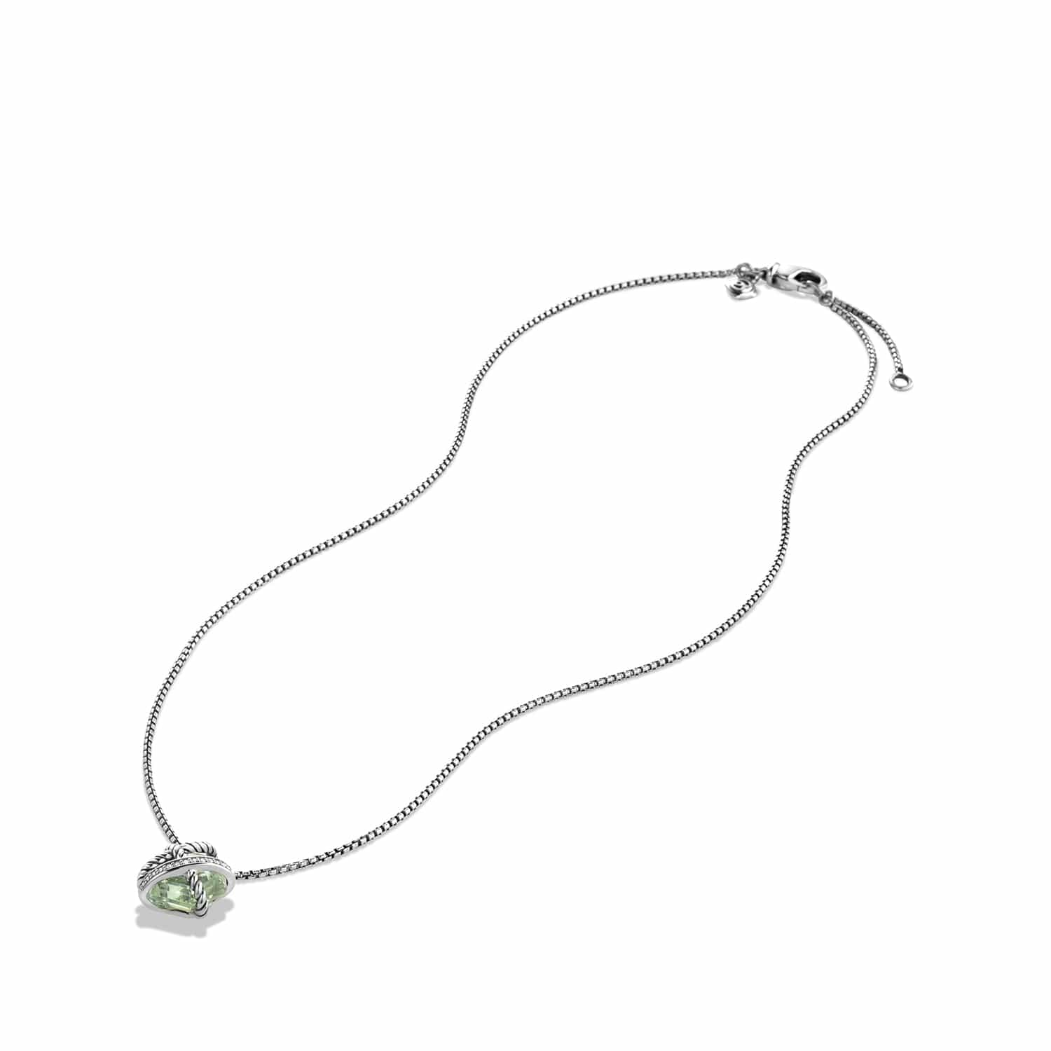 Necklace with Prasiolite and Diamonds - Image 4