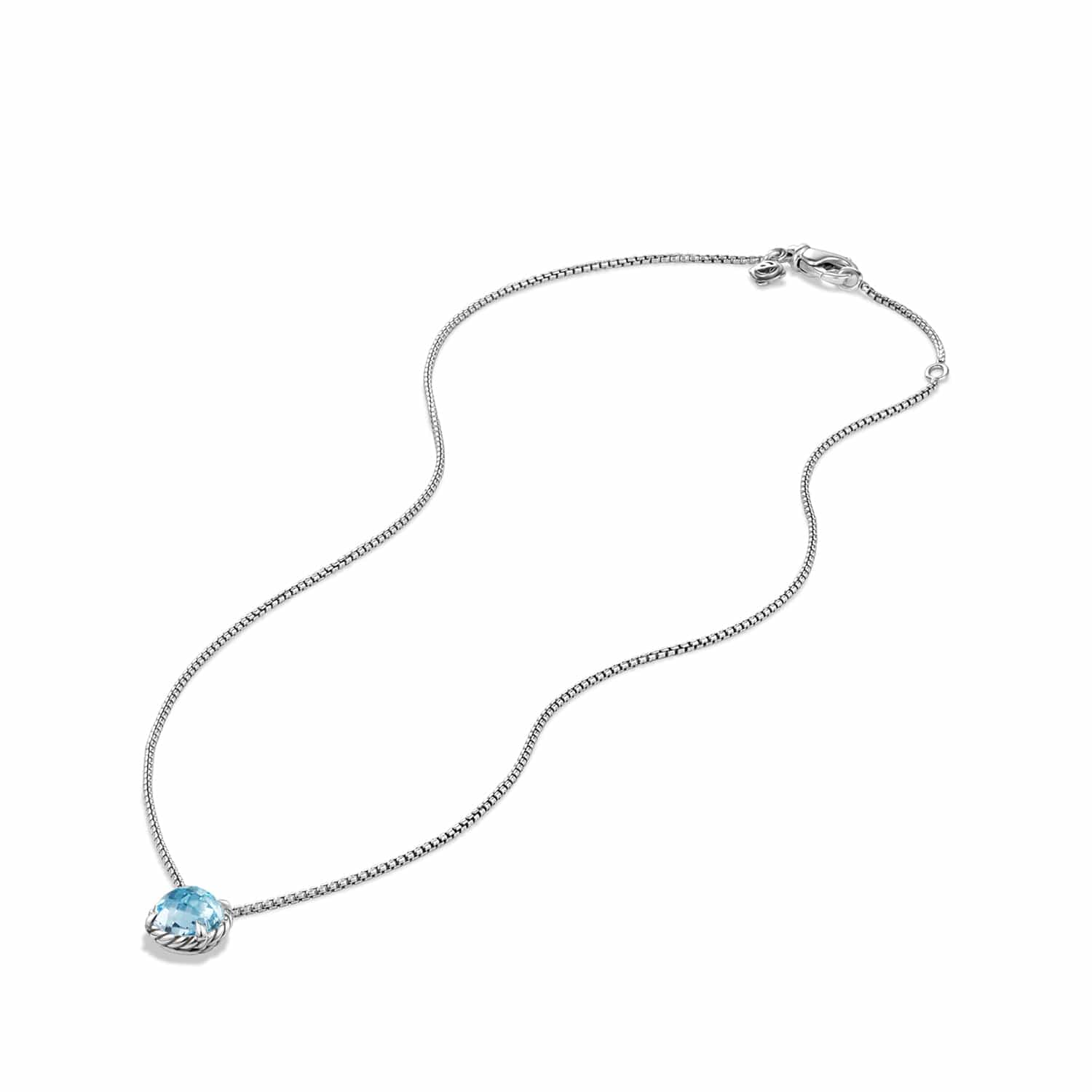 Chatelaine Pendant Necklace with Blue Topaz - Image 3