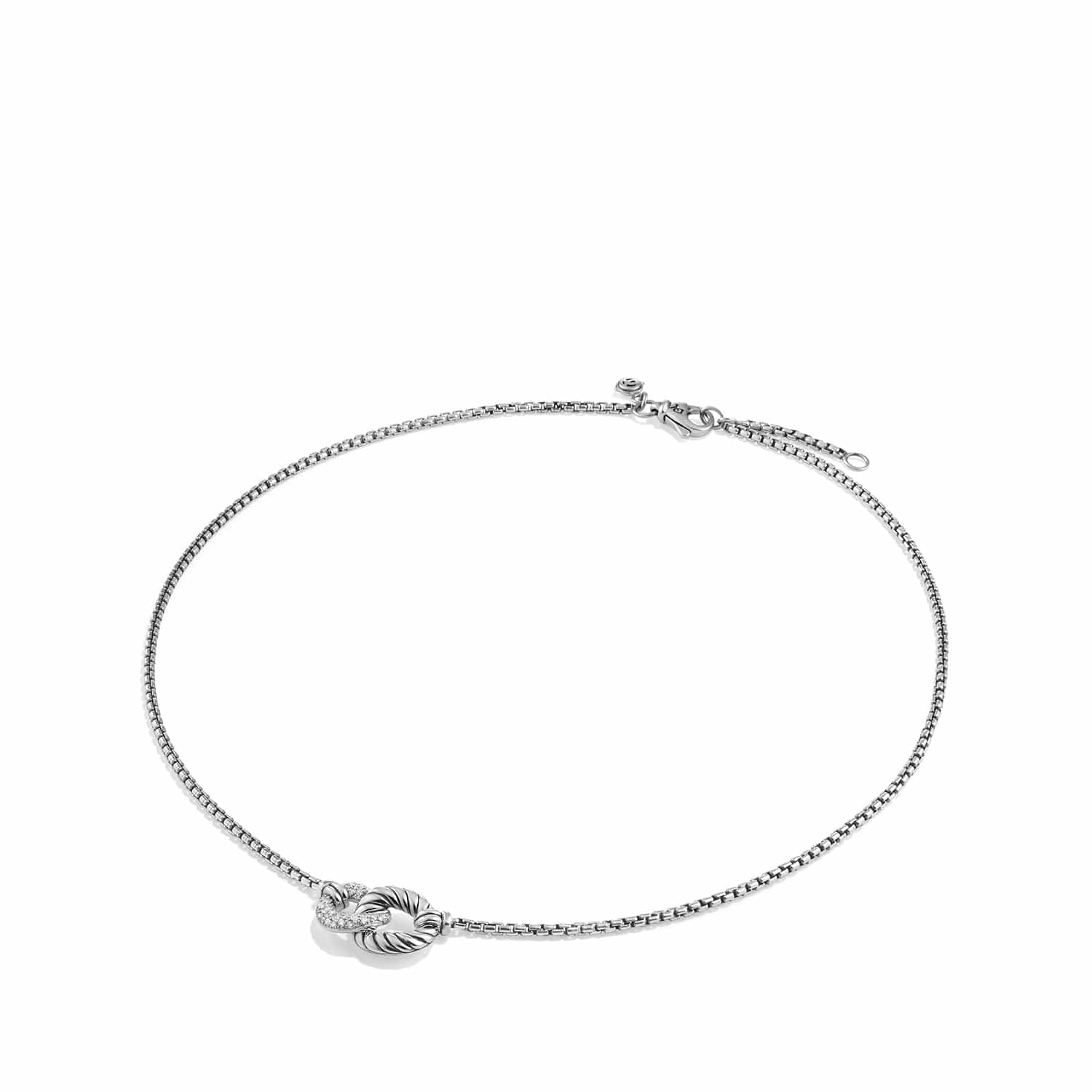 Double Link Necklace with Diamonds - Image 3