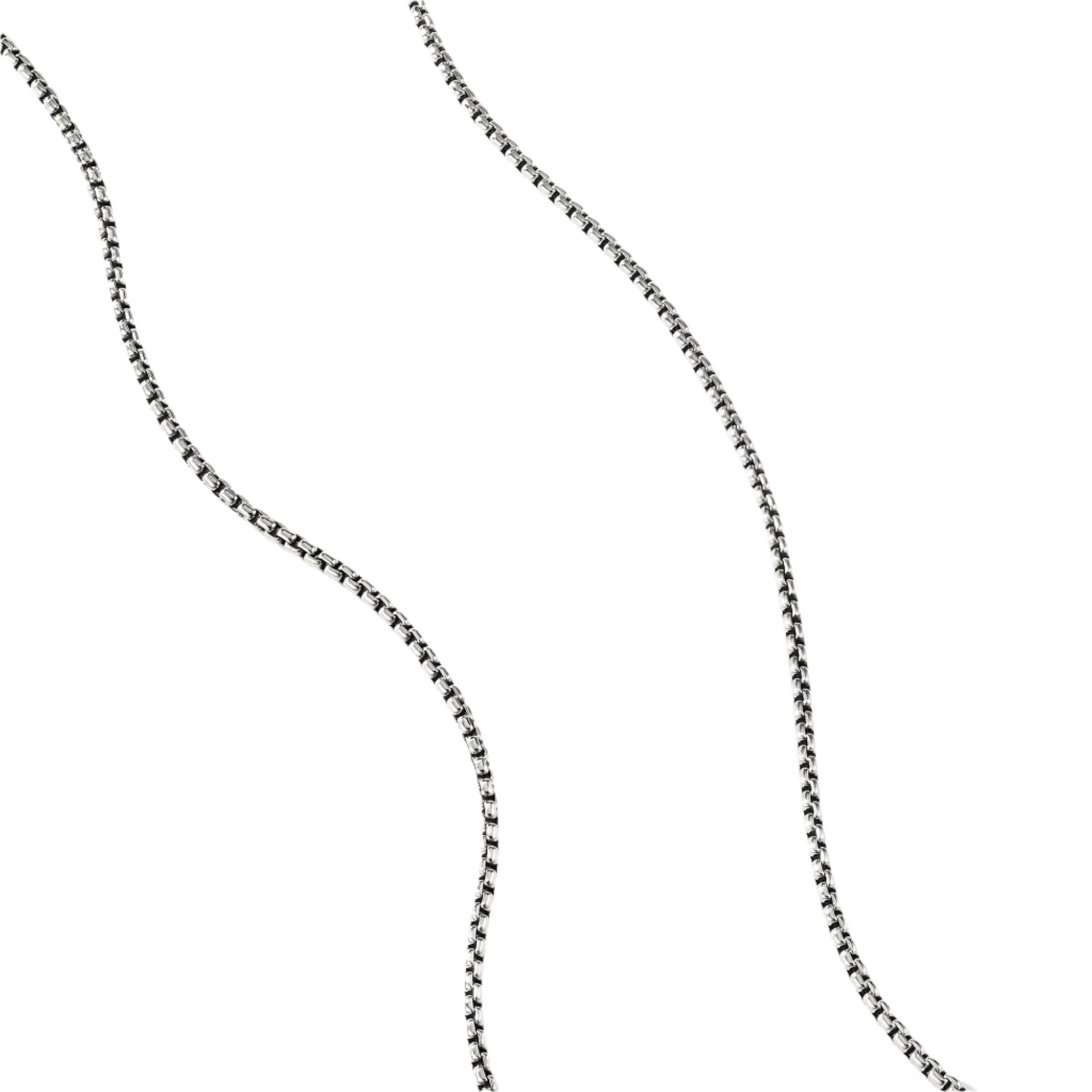 Box Chain Necklace with Gold - Image 3