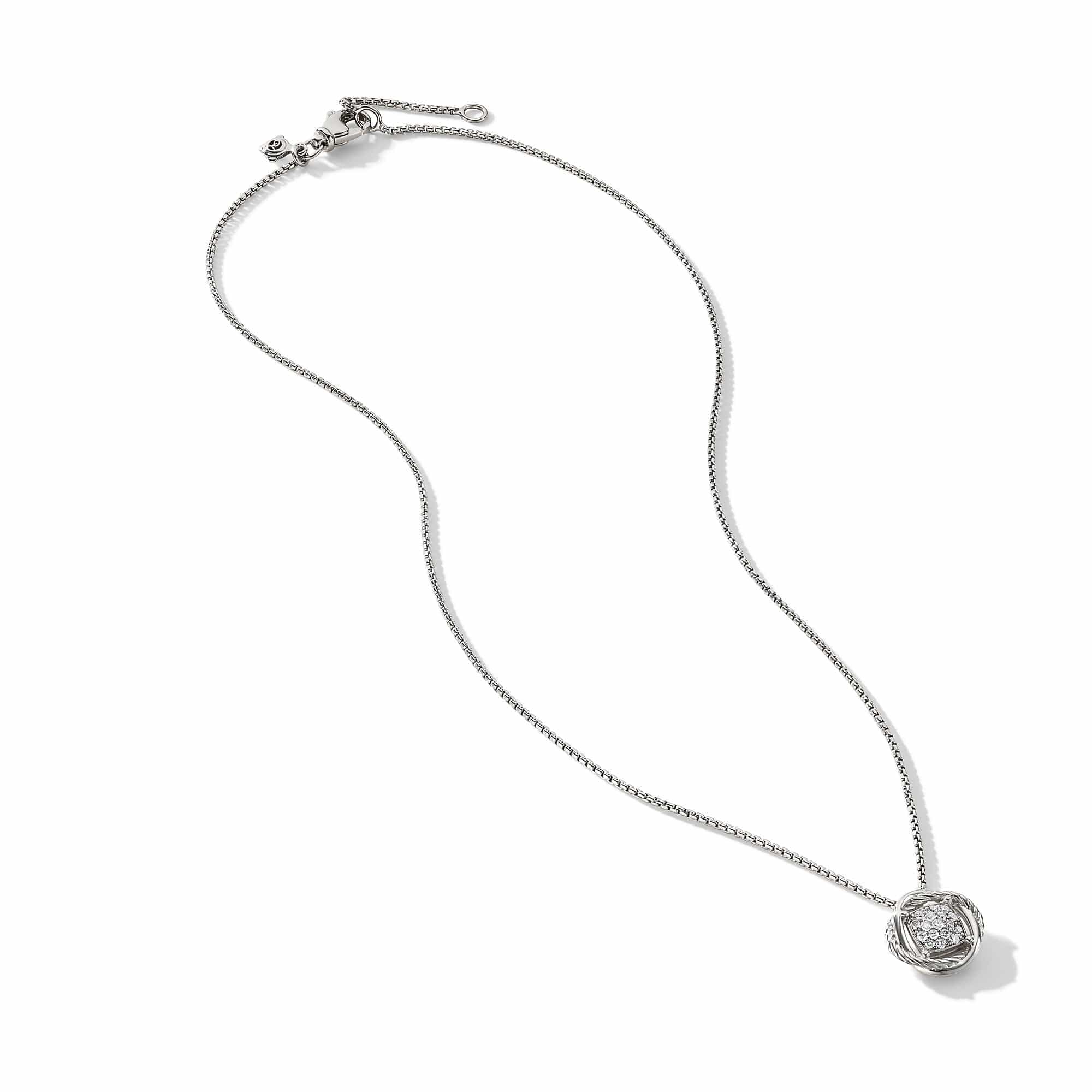 Infinity Pendant Necklace with Diamonds - Image 3