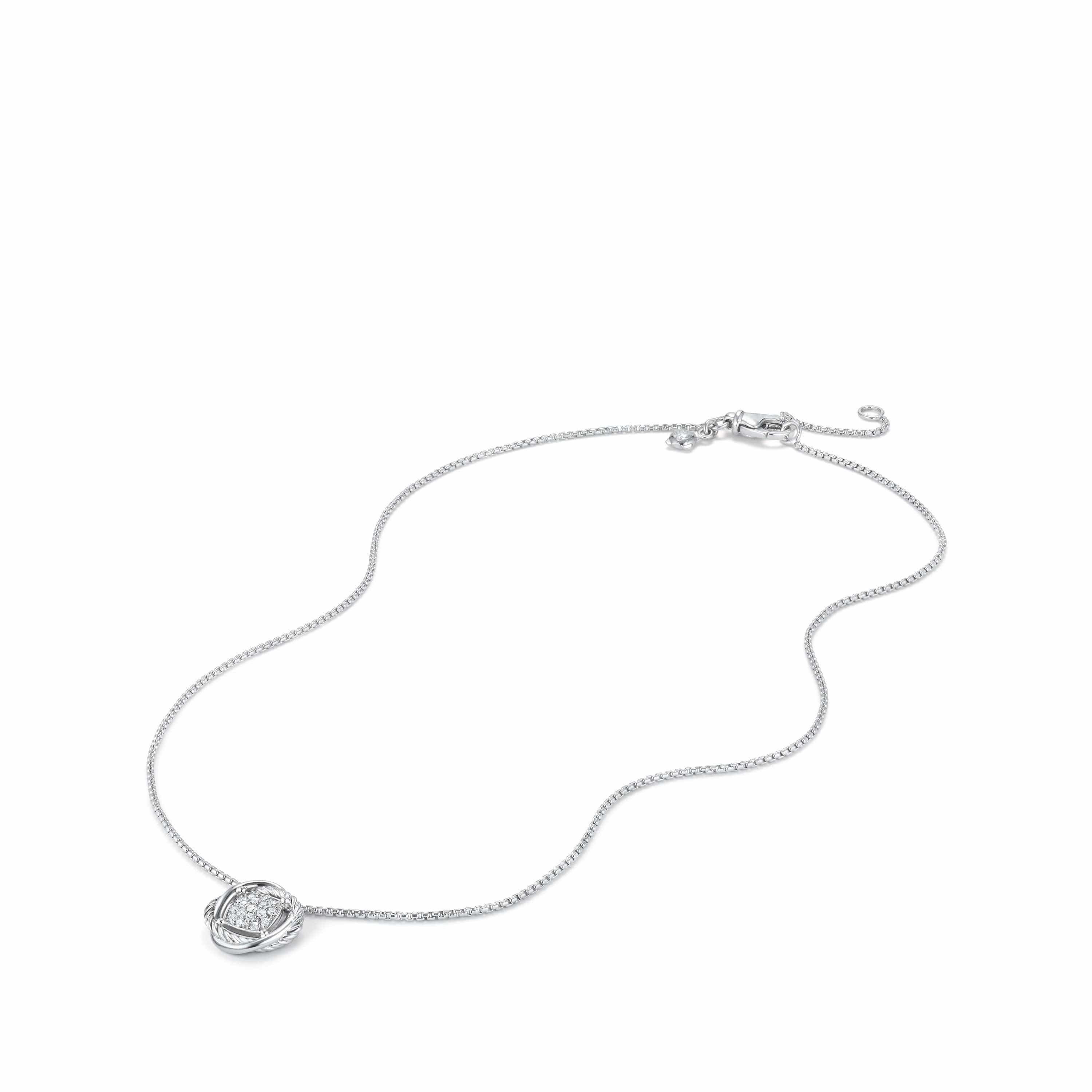 Infinity Pendant Necklace with Diamonds - Image 4