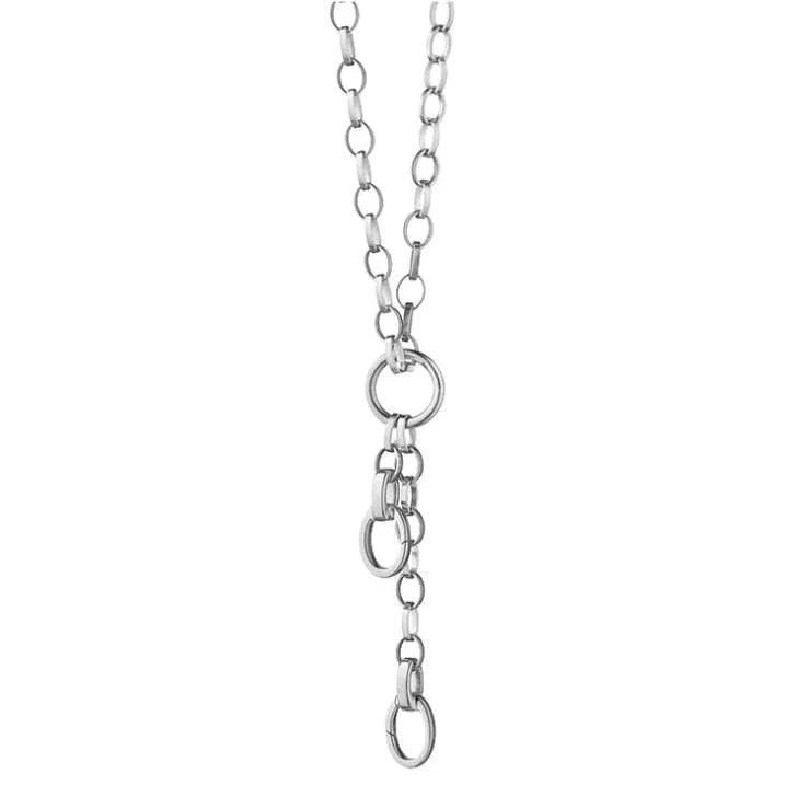 Sterling Silver 2 Charm Enhancer Chain