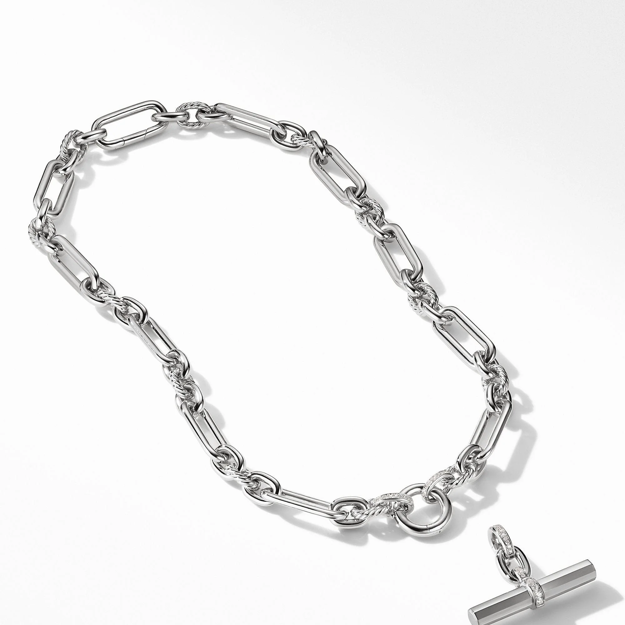 Lexington Chain Necklace with Diamonds - Image 3