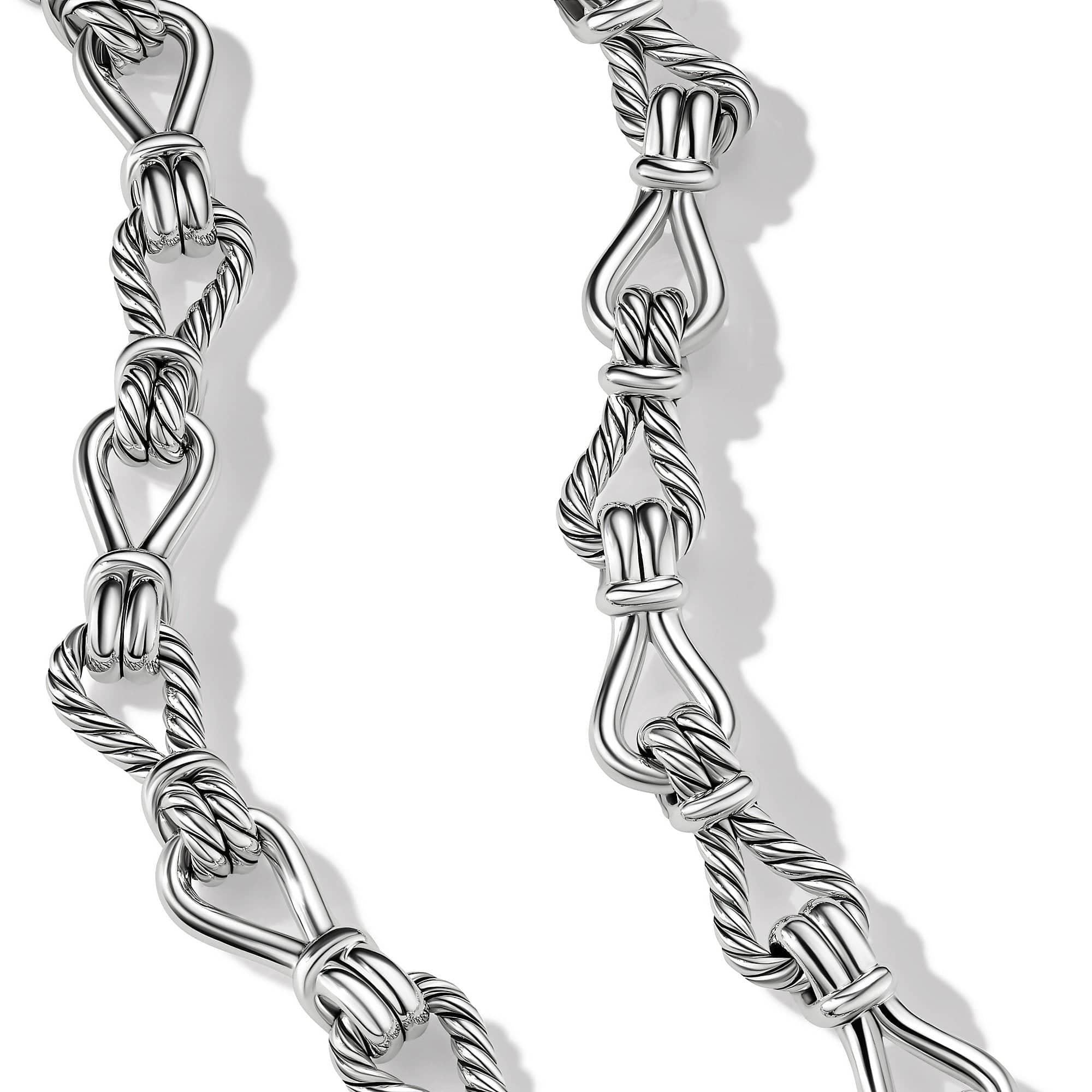 Thoroughbred Loop Chain Link Sterling Silver Necklace - Image 2