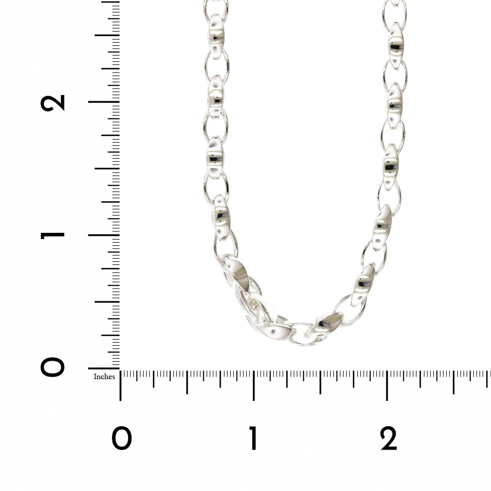 Sterling Silver Silken Link Necklace - Image 3