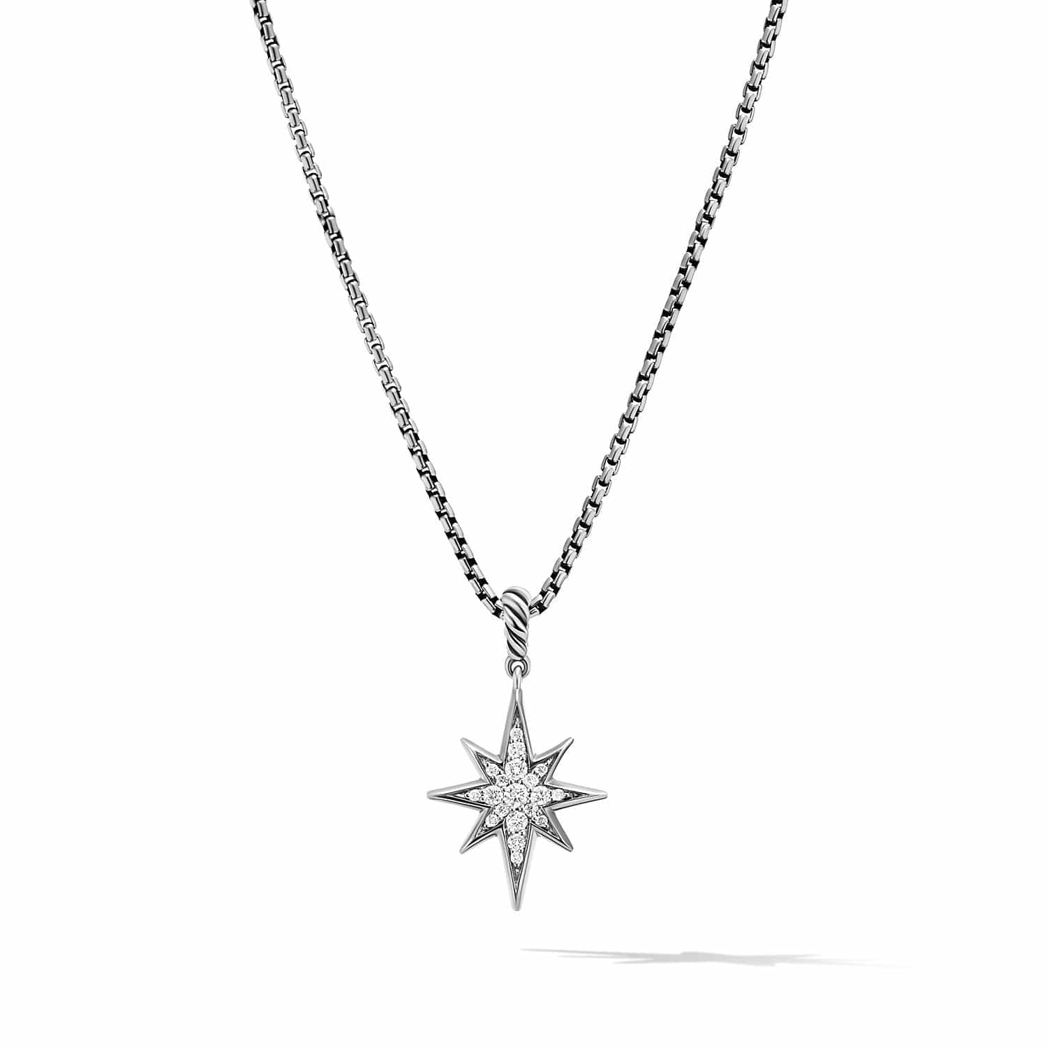Cable Collectibles® North Star Necklace with Pavé Diamonds