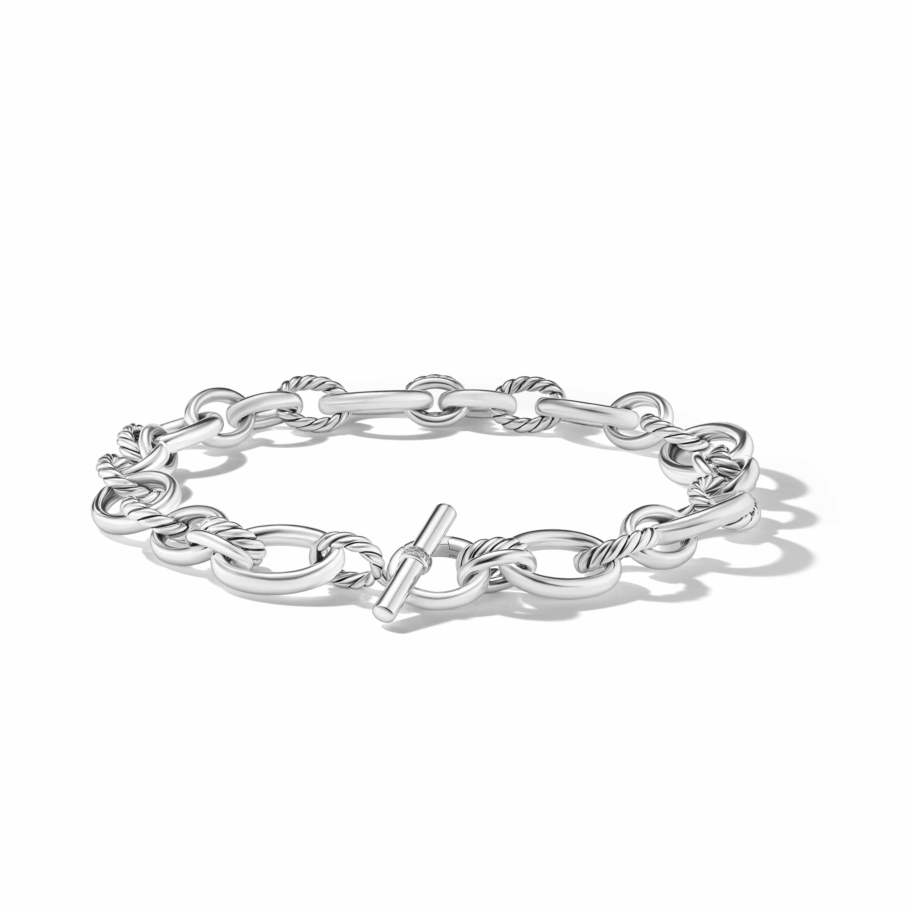 DY Mercer Necklace in Sterling Silver with Pavé Diamonds - Image 2