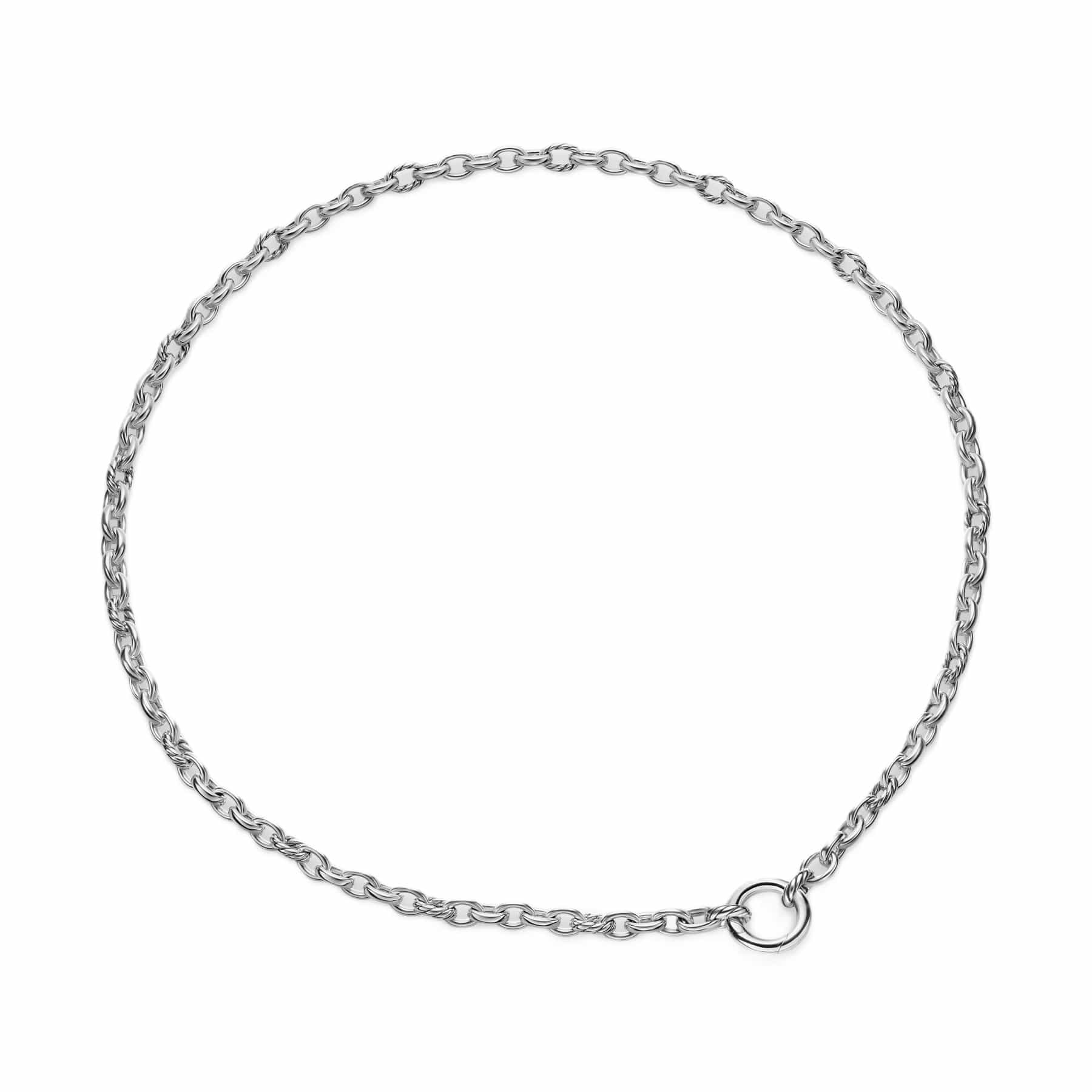 DY Mercer® Petite Chain Necklace Sterling Silver, 4.5mm - Image 2