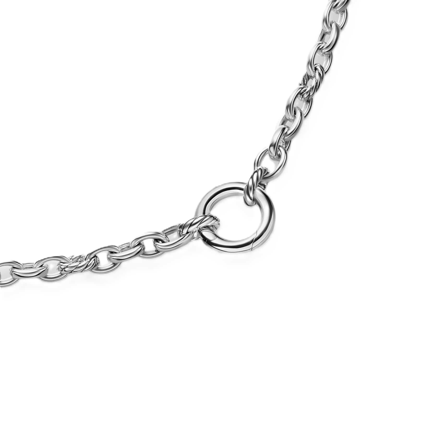 DY Mercer® Petite Chain Necklace Sterling Silver, 4.5mm - Image 3