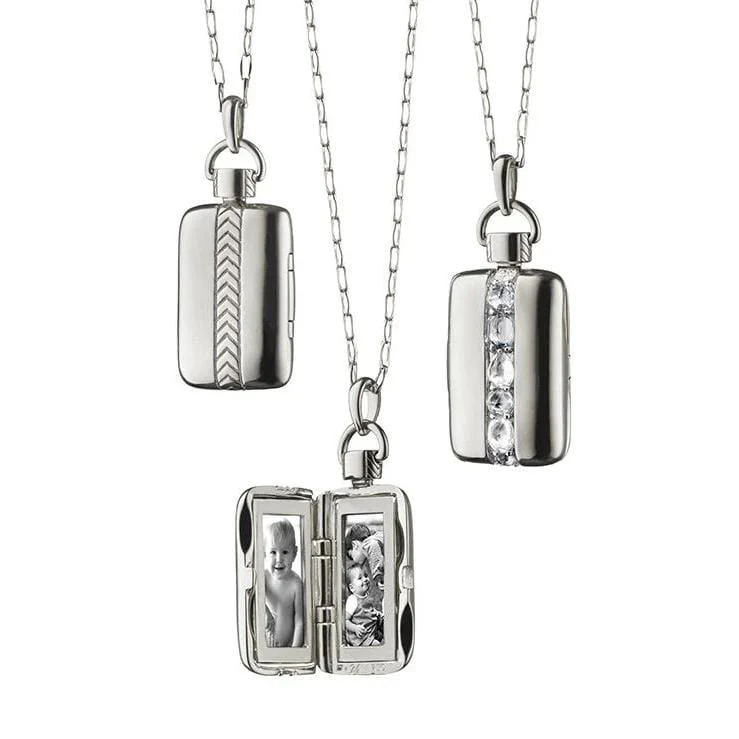 Sterling Silver Rectangular Locket