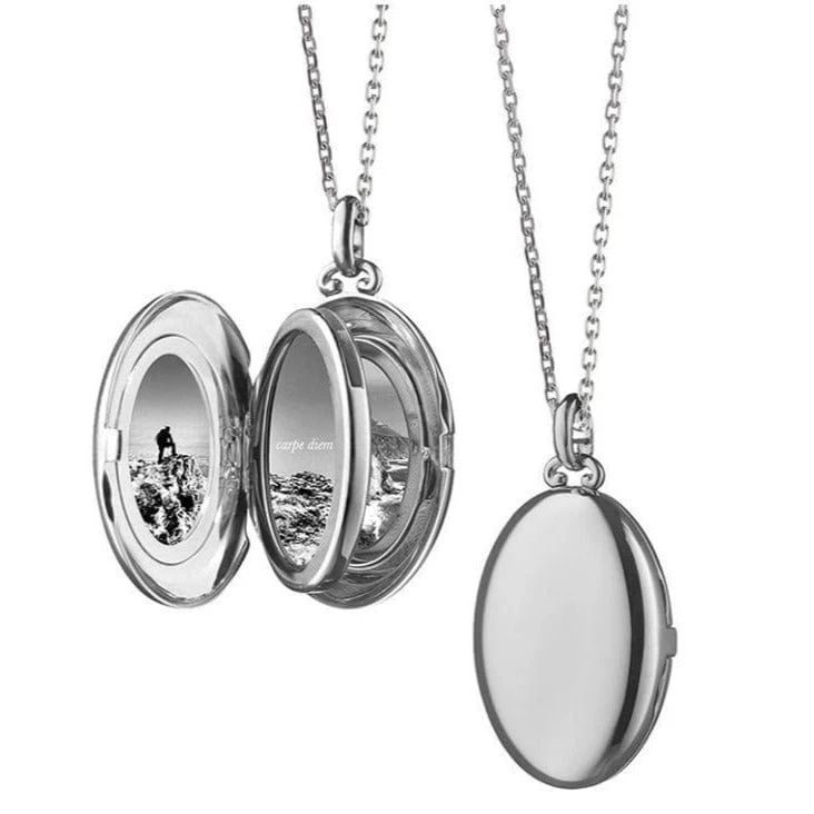 Sterling Silver Oval Locket Charm