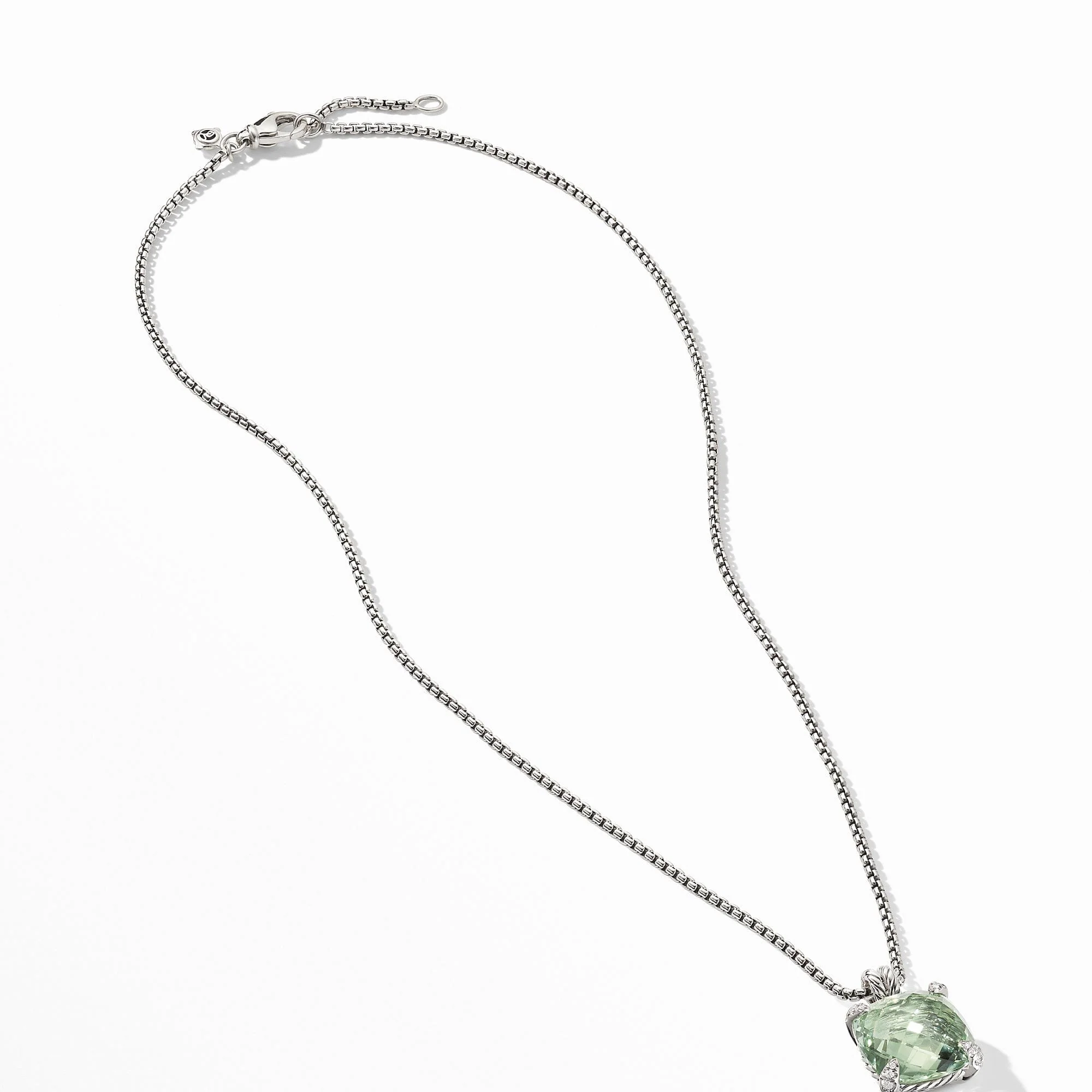 Chatelaine® Pendant Necklace with Prasiolite and Diamonds - Image 3