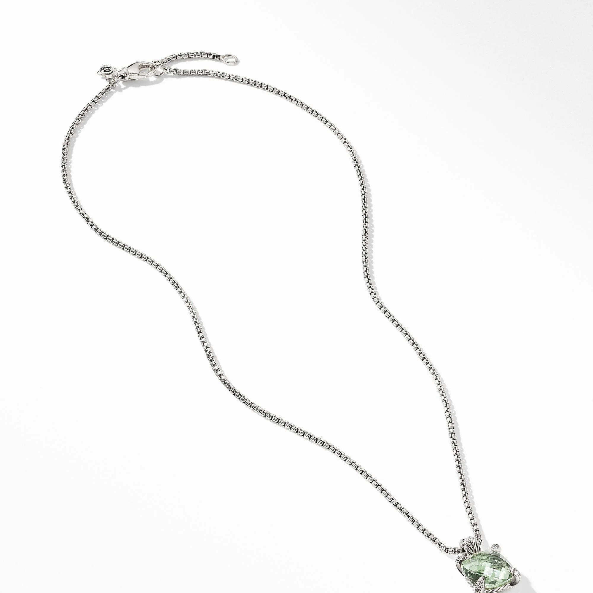 Chatelaine® Pendant Necklace with Prasiolite and Diamonds - Image 3