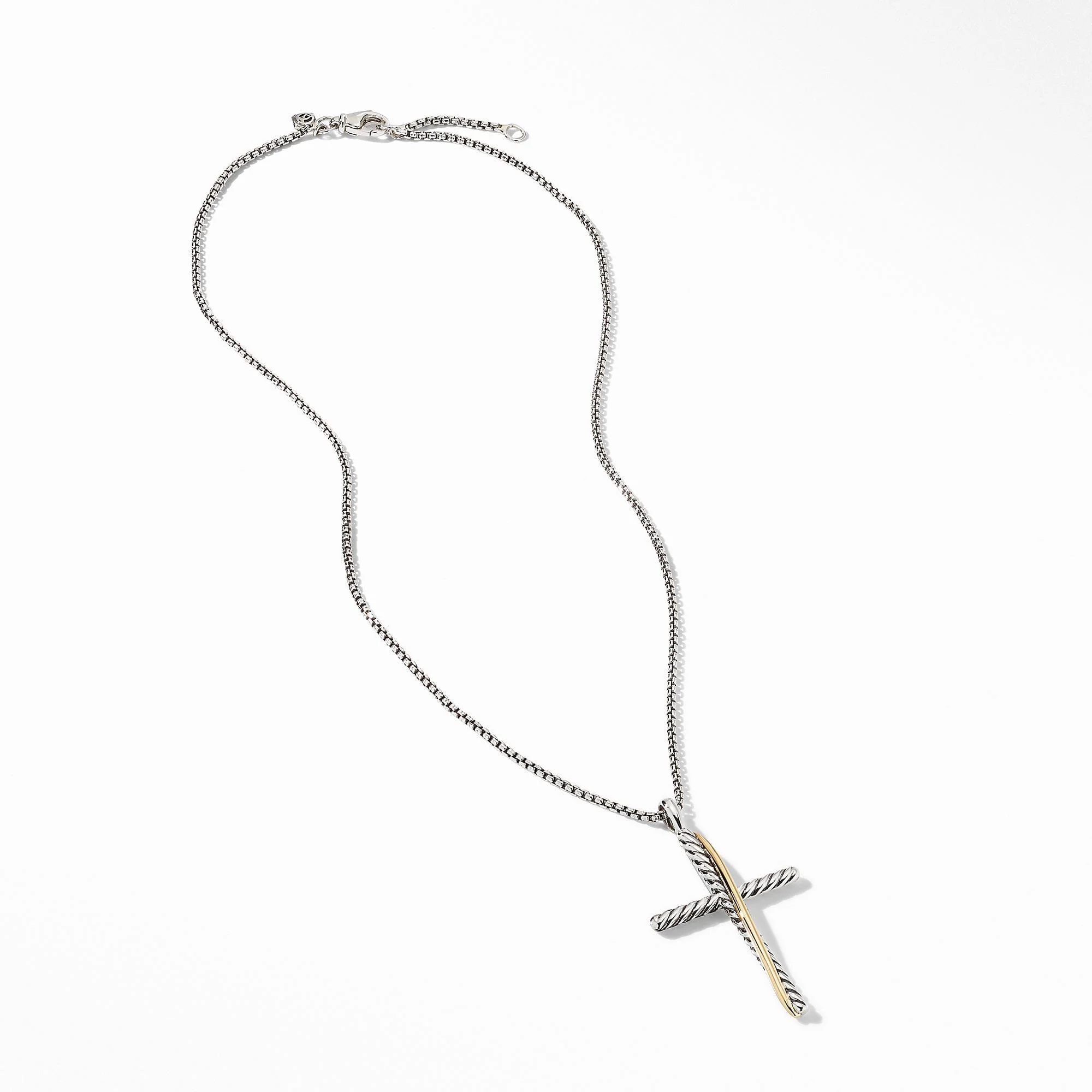 Crossover XL Cross Necklace with 18K Yellow Gold - Image 2
