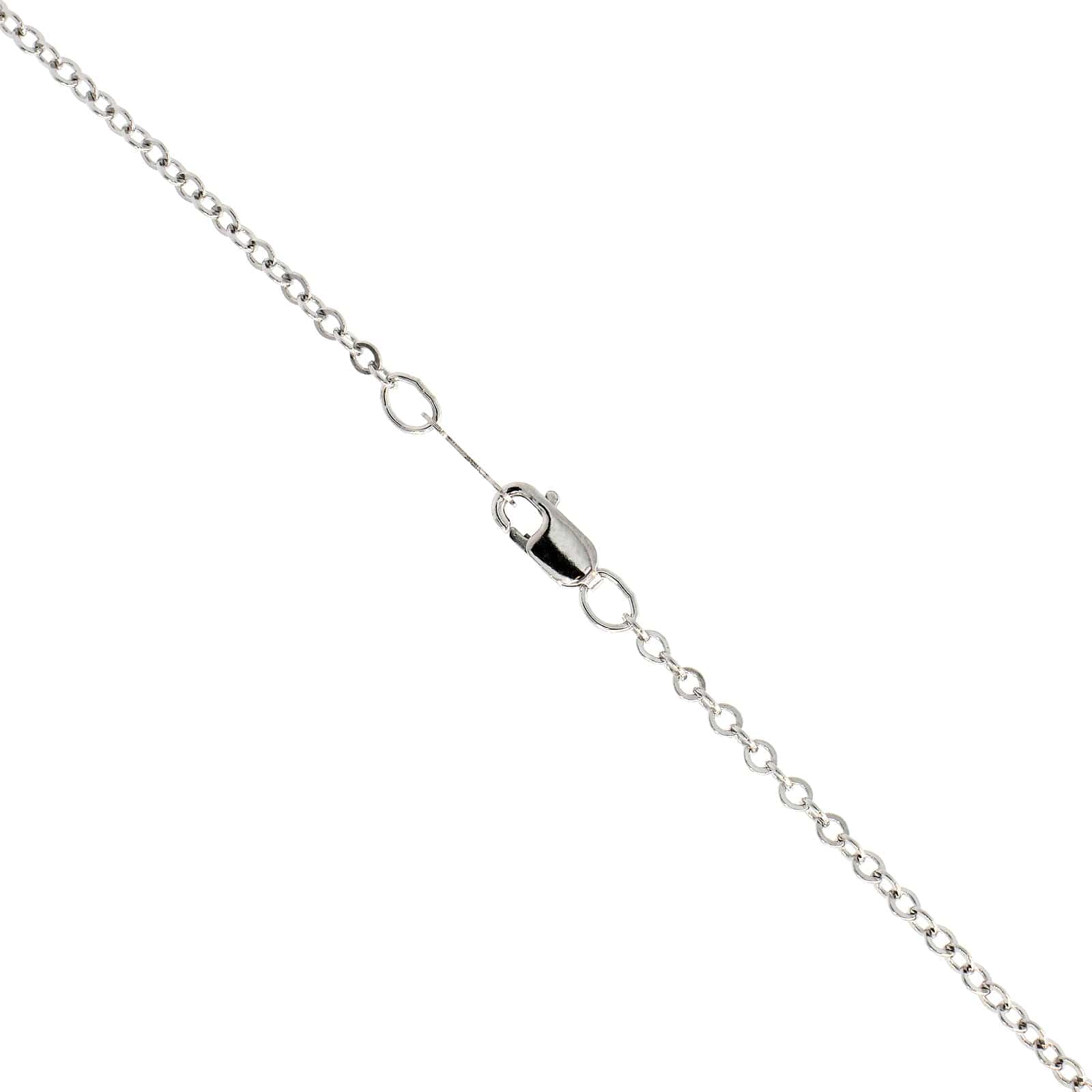 Sterling Silver Open Heart Pendant Necklace - Image 3
