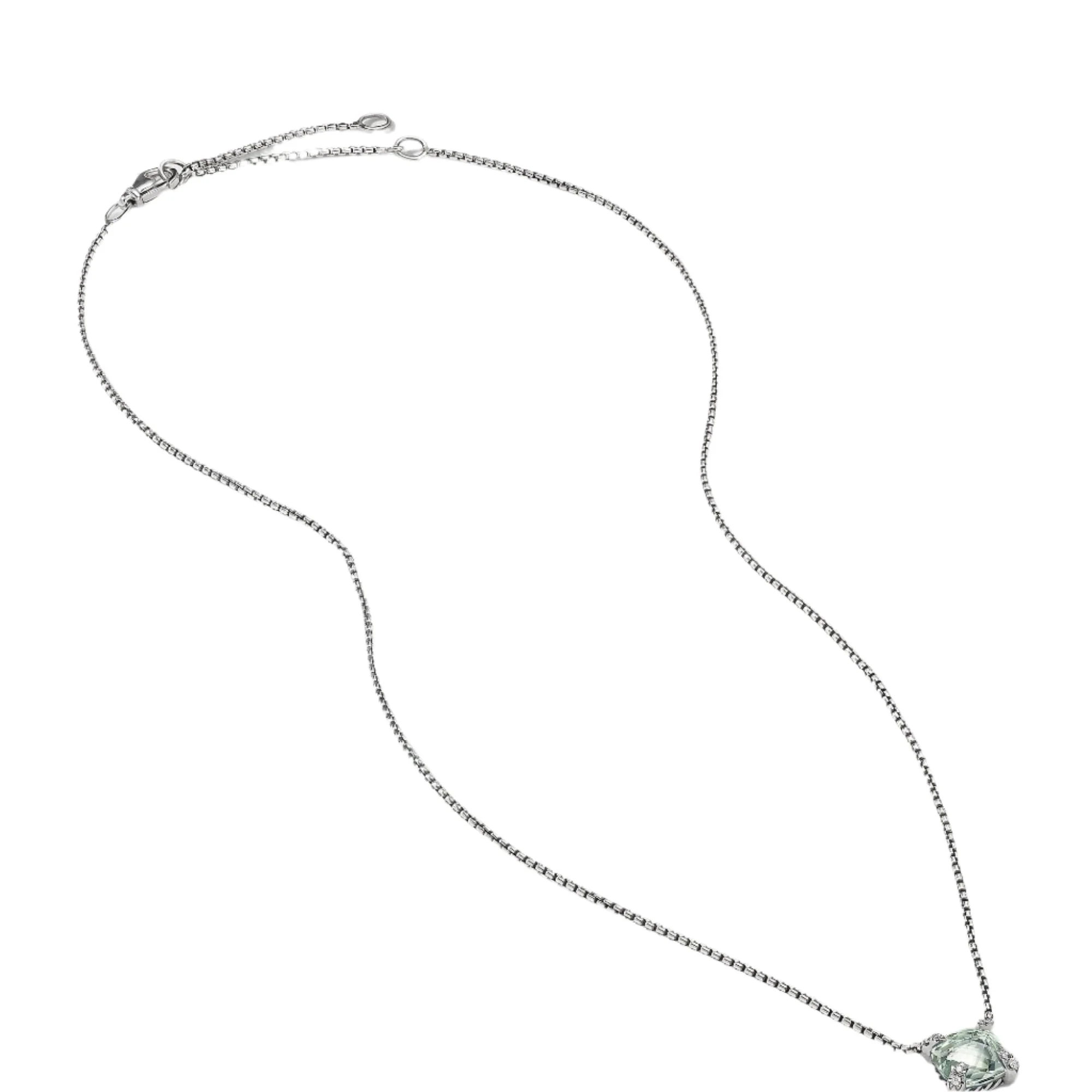 Chatelaine® Pendant Necklace with Prasiolite and Diamonds - Image 2