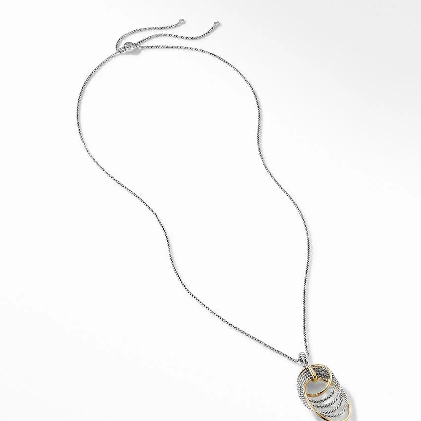 DY Origami Pendant Necklace with 18K Yellow Gold - Image 2
