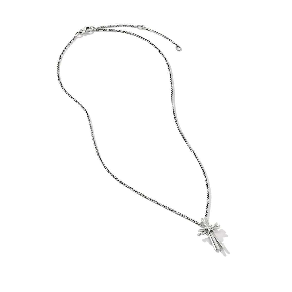 Angelika Cross Necklace with Pavé Diamonds - Image 2