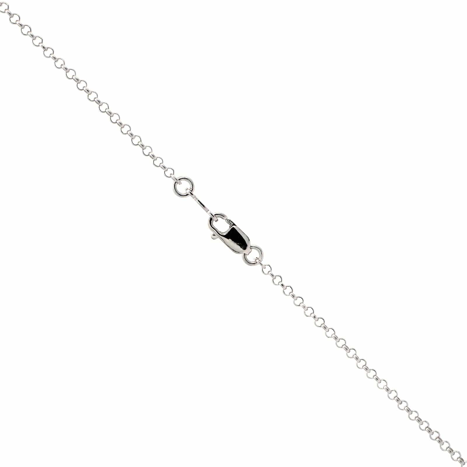 Sterling Silver Round Spinner Diamond Locket - Image 3