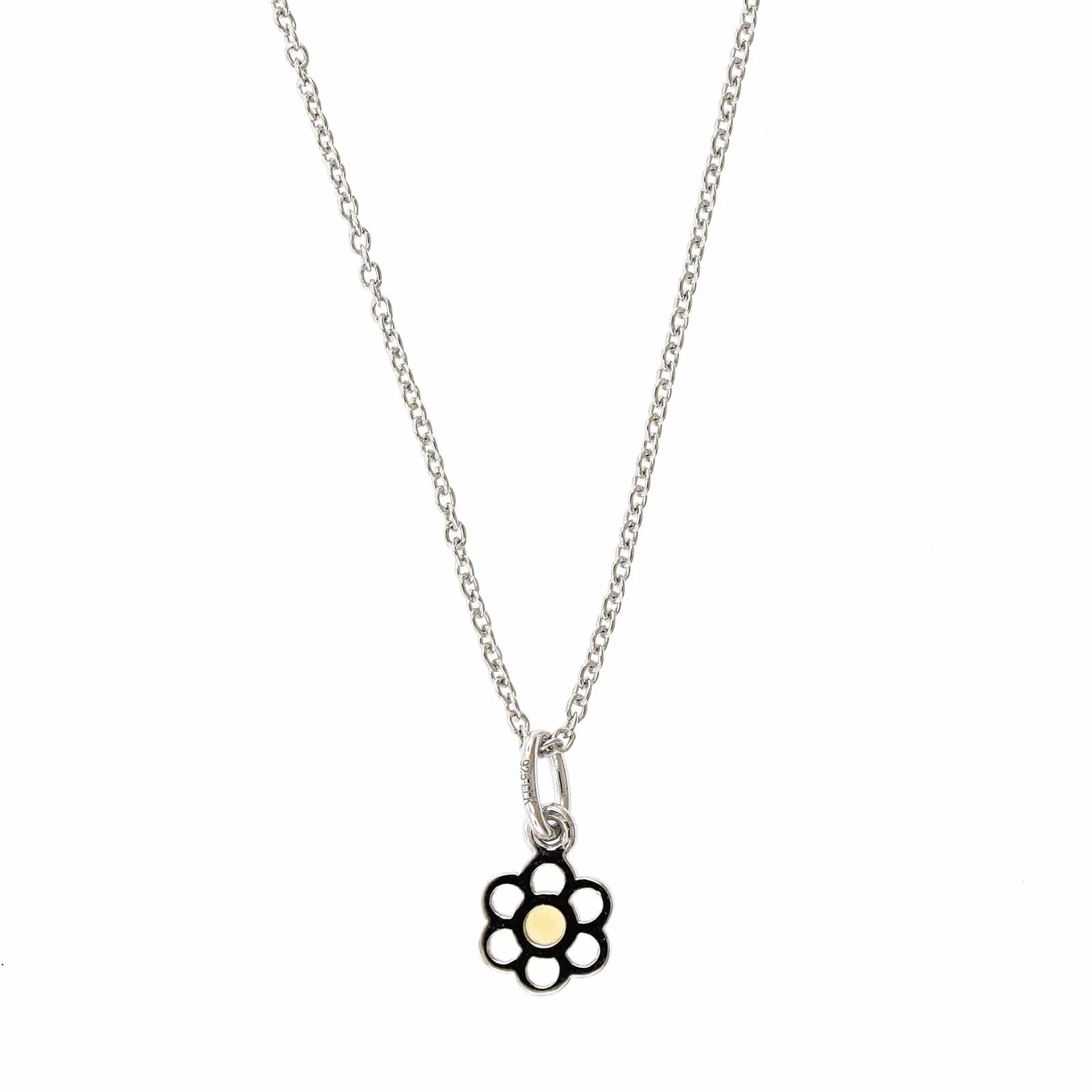 Sterling Silver Citrine Flower Pendant - Image 2