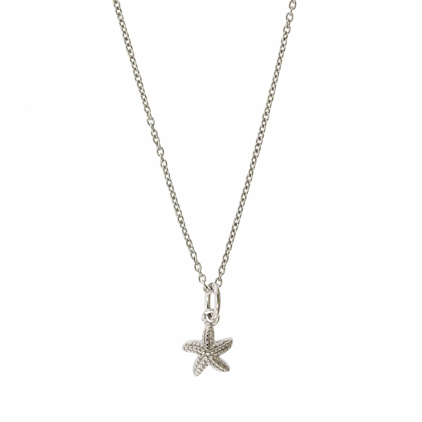 Sterling Silver Starfish Flower Pendant