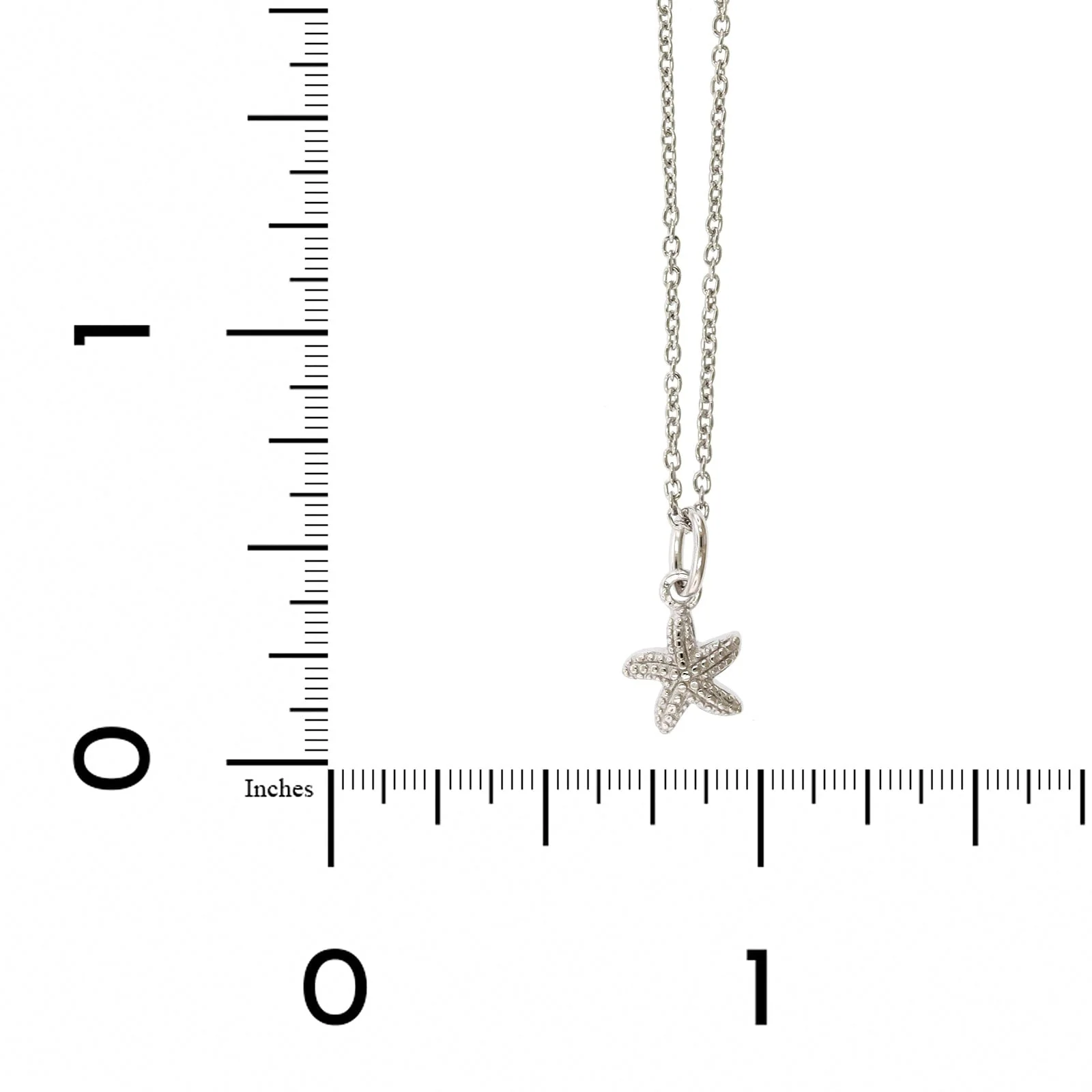 Sterling Silver Starfish Flower Pendant - Image 4