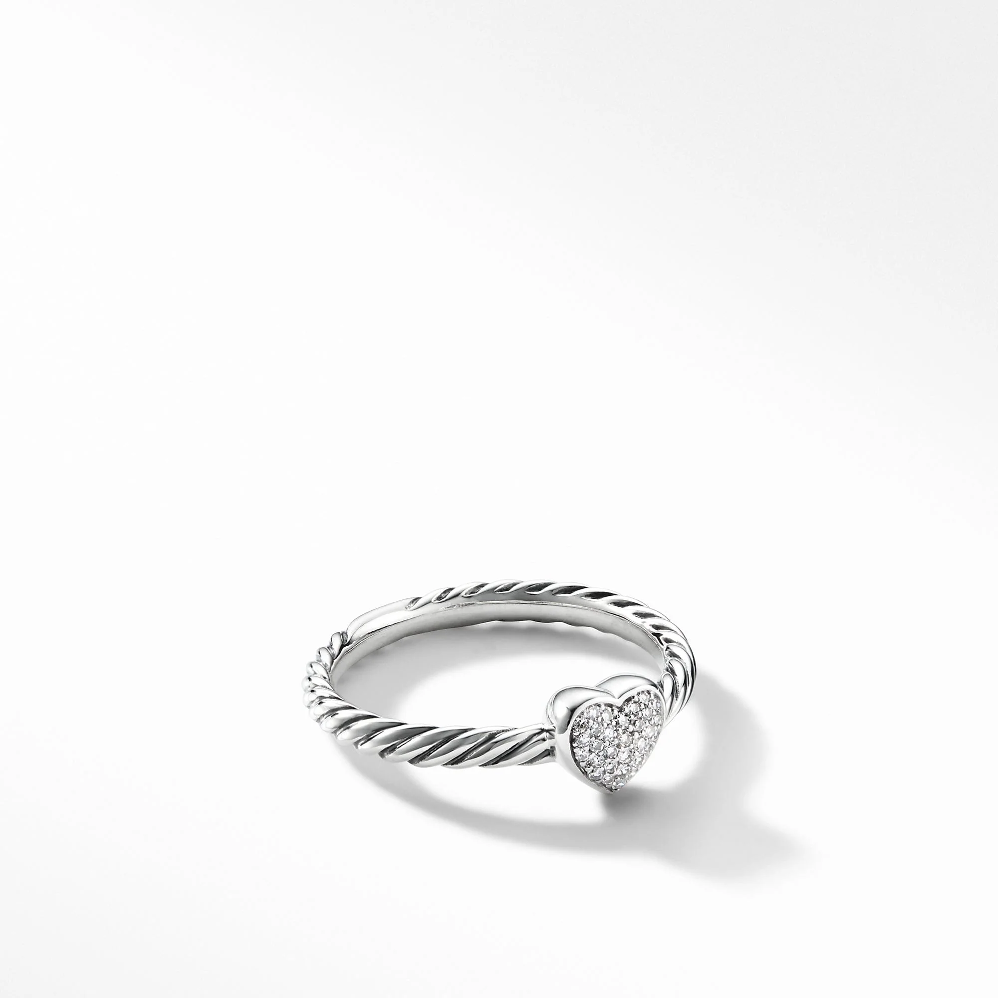Cable Collectibles Heart Ring with Diamonds - Image 2