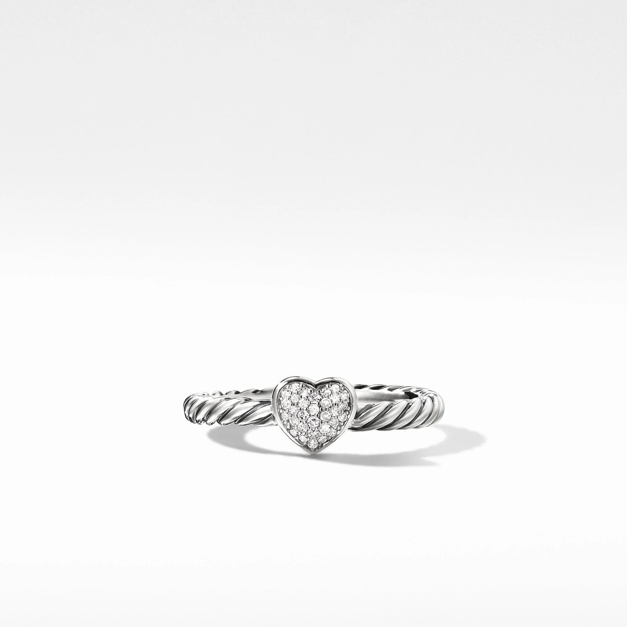 Cable Collectibles Heart Ring with Diamonds - Image 4