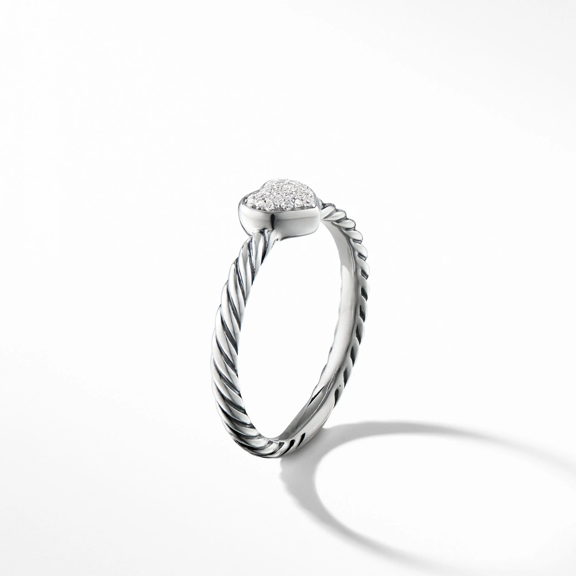 Cable Collectibles Heart Ring with Diamonds - Image 5