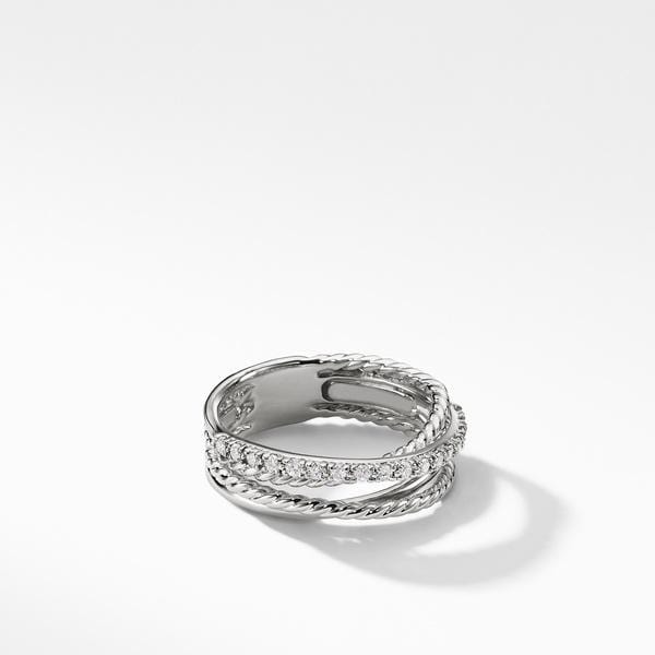 Crossover Ring with Diamonds - Image 2