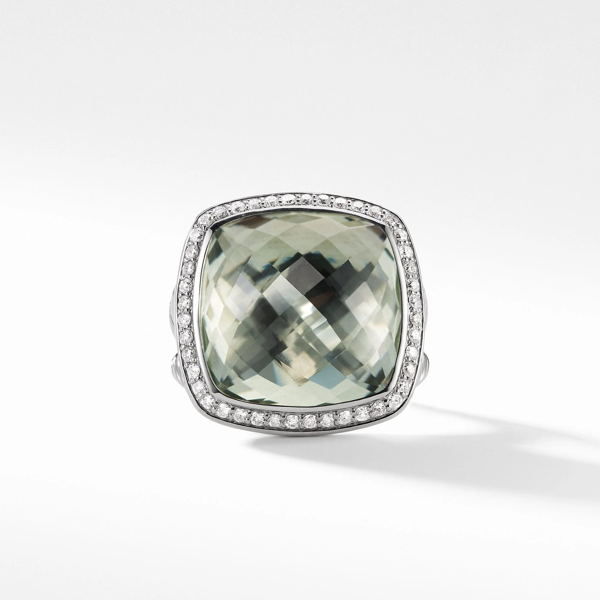 Albion Ring with Prasiolite and Diamonds - Image 3