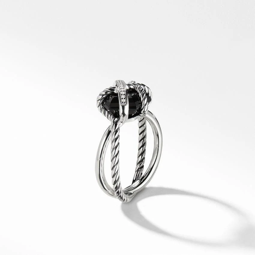 Ring with Black Onyx and Diamonds - Image 4